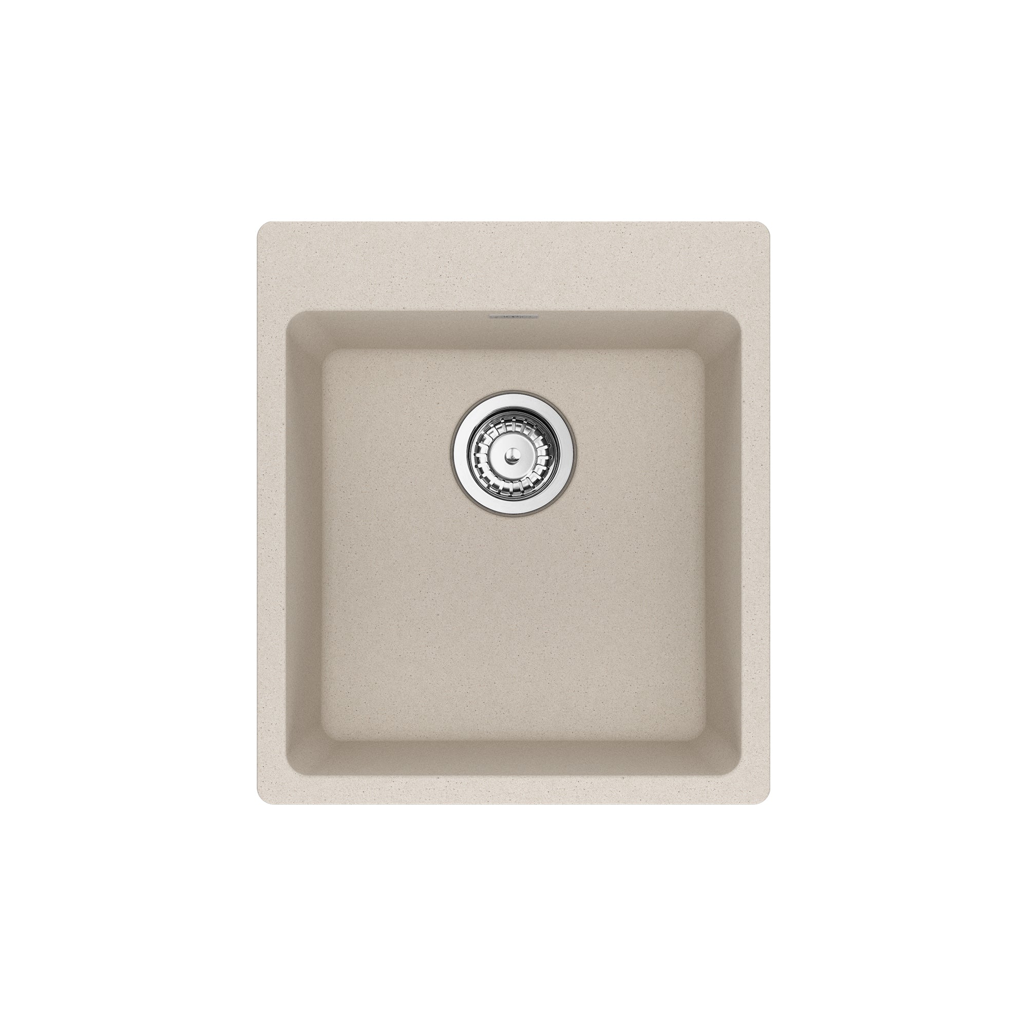 Franke Maris Dual Mount 17,31 pouces x 19,69 pouces Bar de bol simple en granit / puits de préparation en blanc polaire