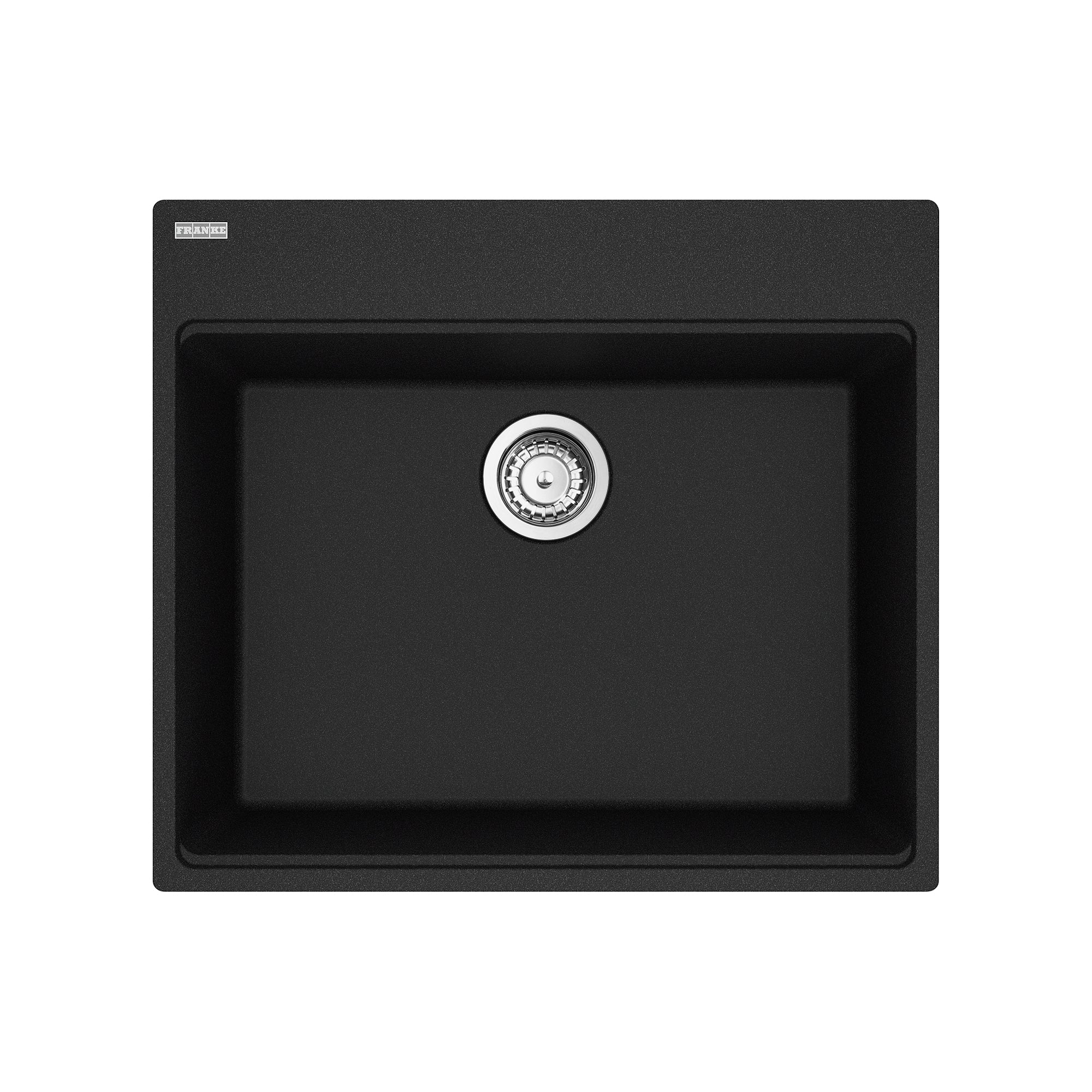 Franke Maris Topmount 25 pouces x 22 pouces en granit simple Bol de cuisine Évier de cuisine en pierre Gris