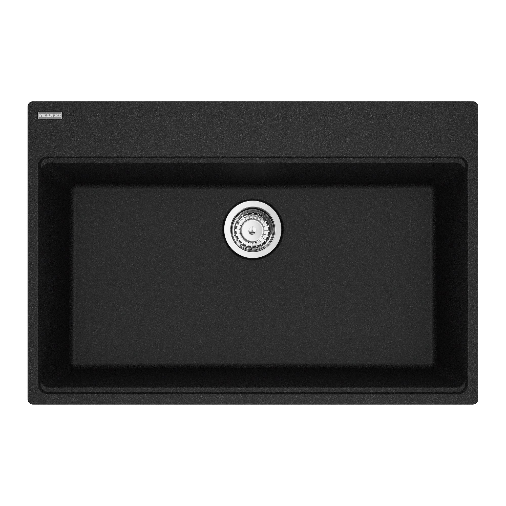 Franke Maris Topmount 33 pouces x 22 pouces de bol simple en granit Évier de cuisine en pierre gris