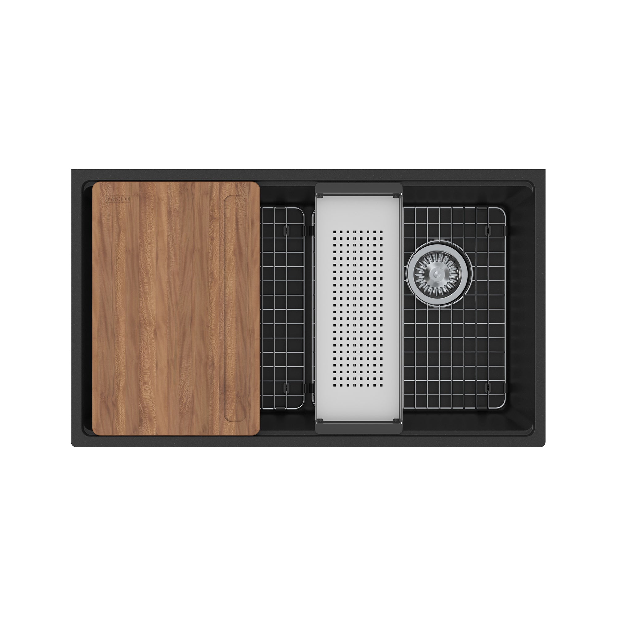 Franke Maris a sous-représenté 33 pouces x 19,31 pouces de bol simple de bol de cuisine en pierre gris