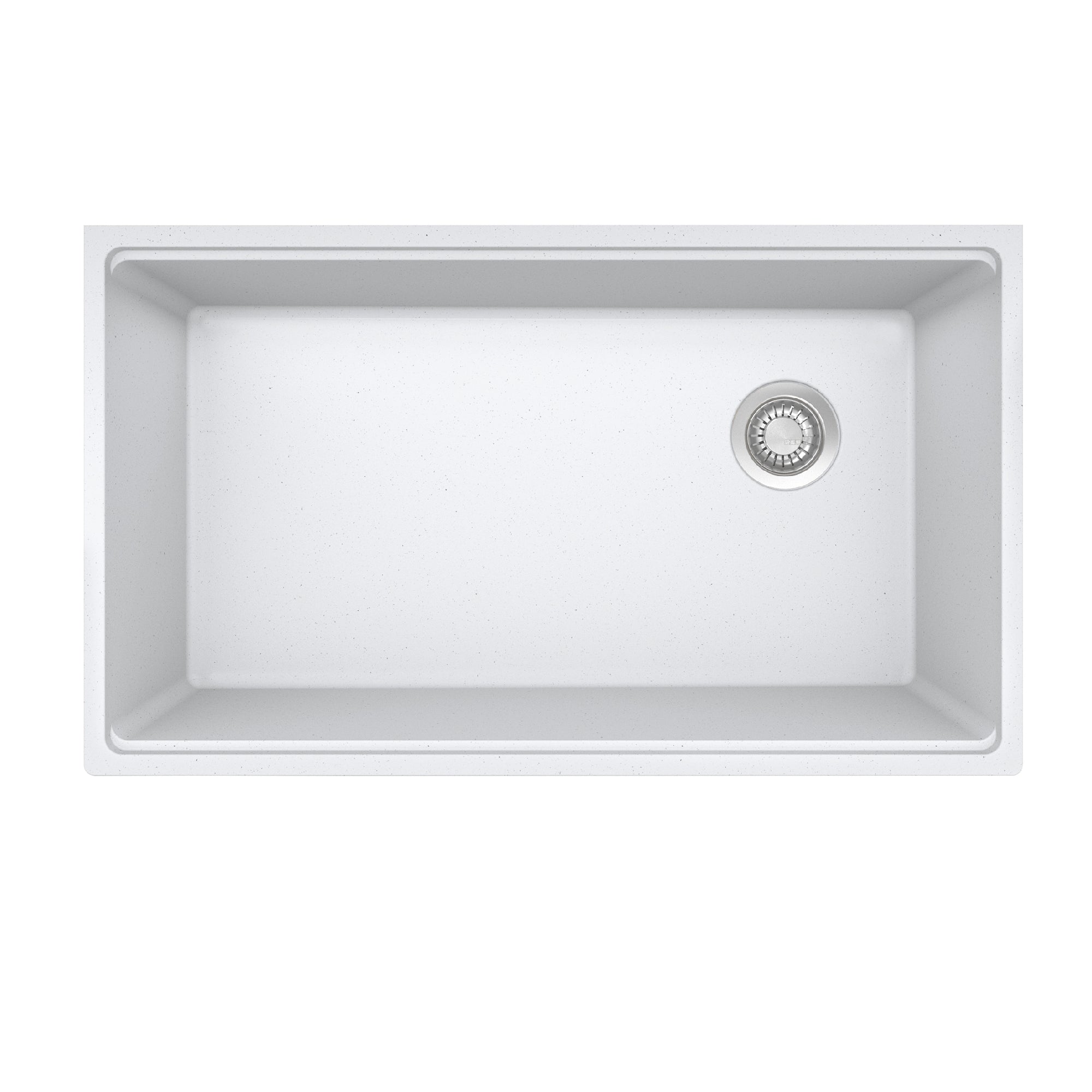 Franke Maris a sous-représenté 33 pouces x 19,31 pouces de bol simple de bol de cuisine en pierre gris