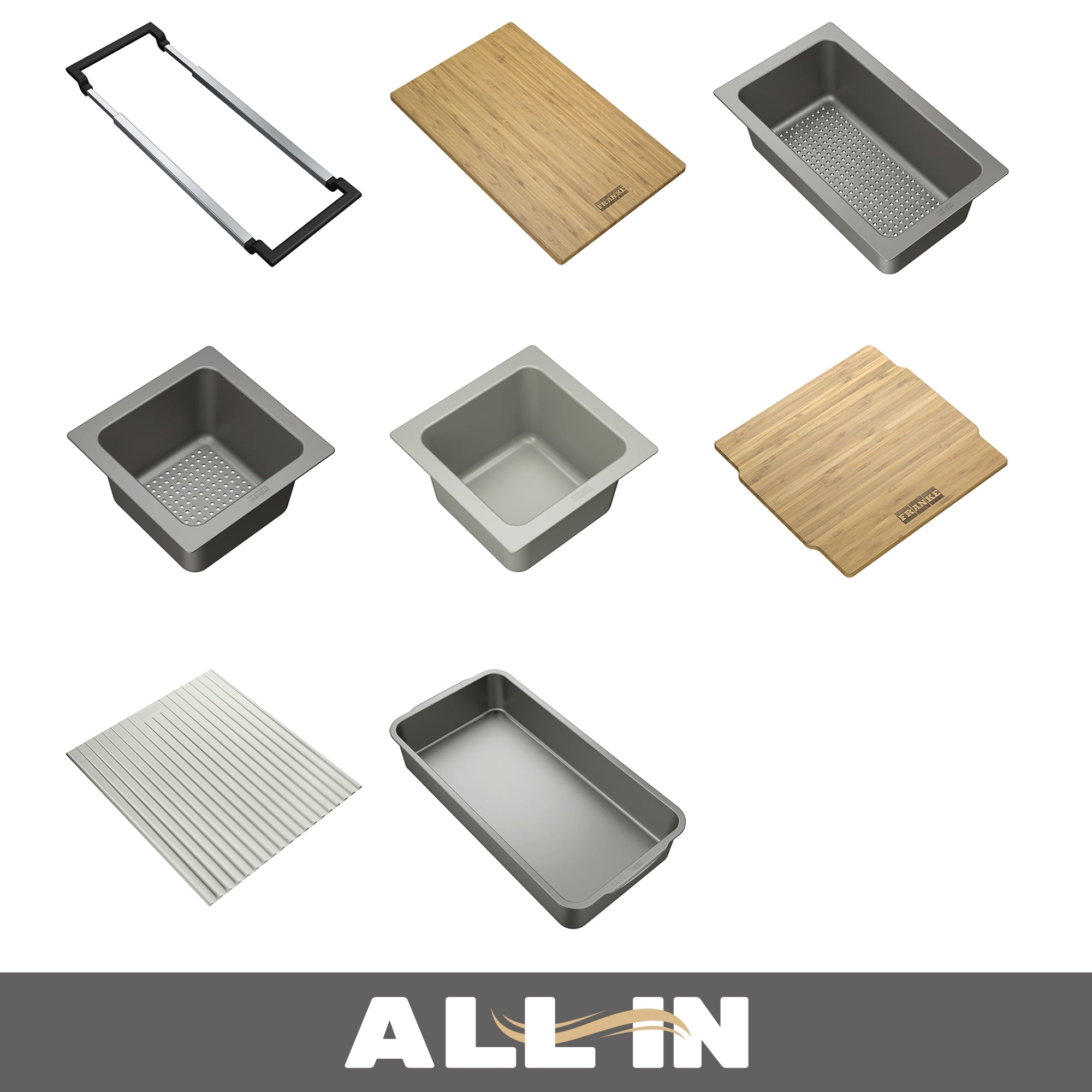 Franke Cube WorkCenter 31,5 pouces. x 17,7 pouces. 18 de la calibre en acier inoxydable Undermount Single Bowl Kitchen