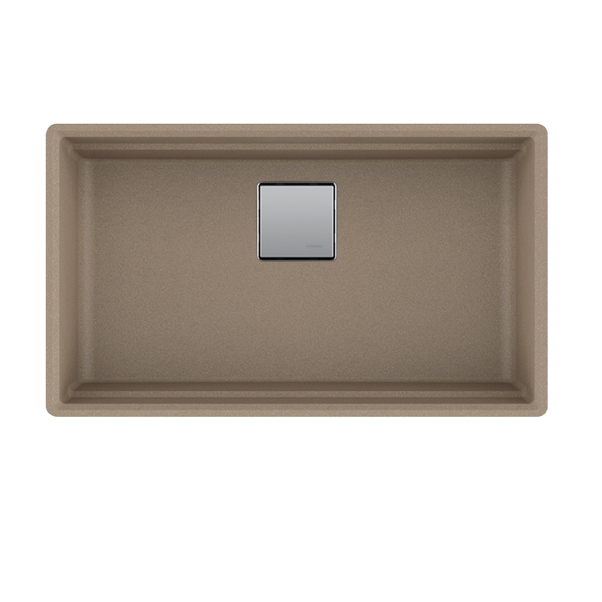 Franke Peak 32,0 pouces. x 18,8 pouces. Mocha Granite Undermount Single Bowl Kitchen évier - PKG110-31ES