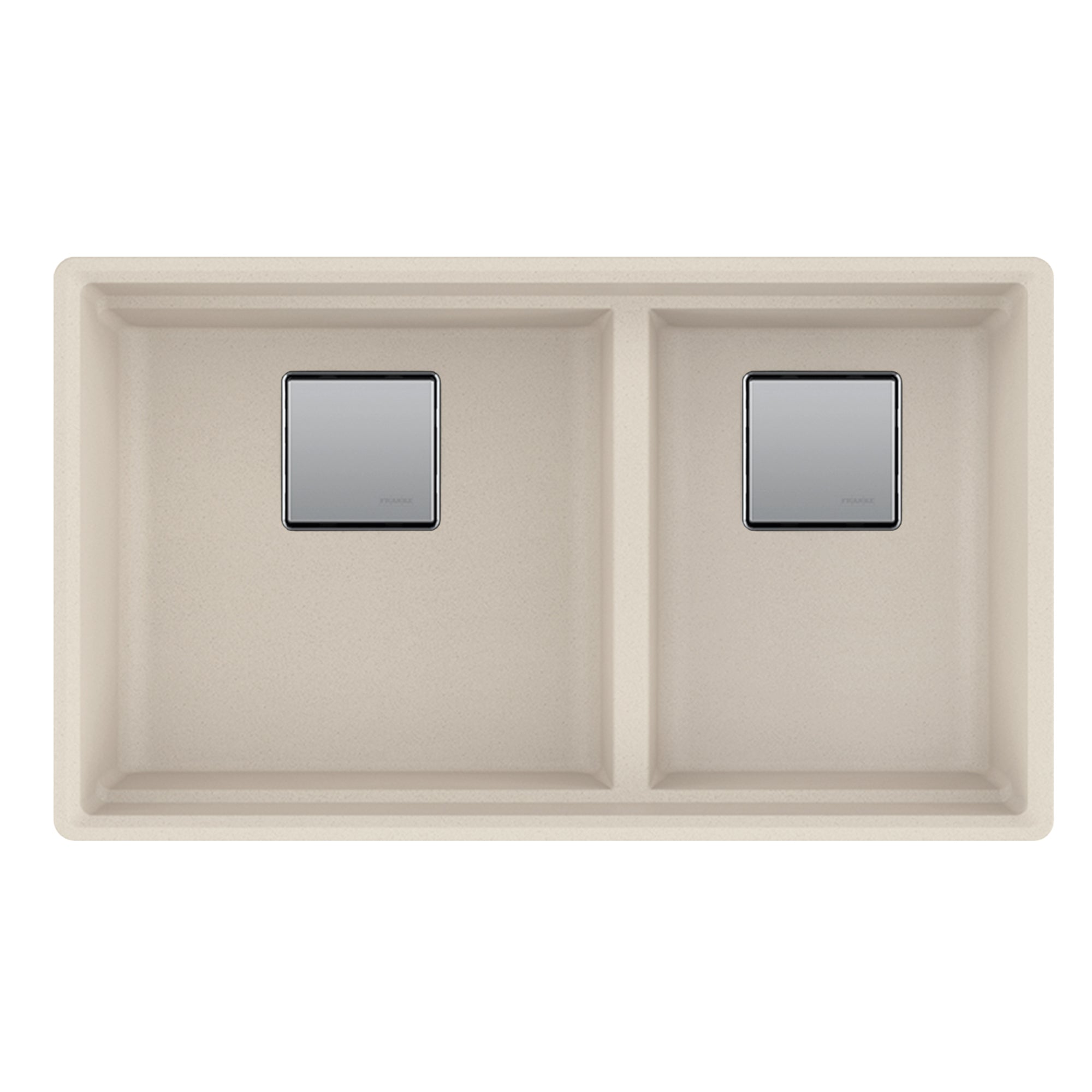 Franke Peak 32,0 pouces. x 18,8 pouces. Évier de cuisine à double bol à double bol en pierre - PKG160LD-SHG-S