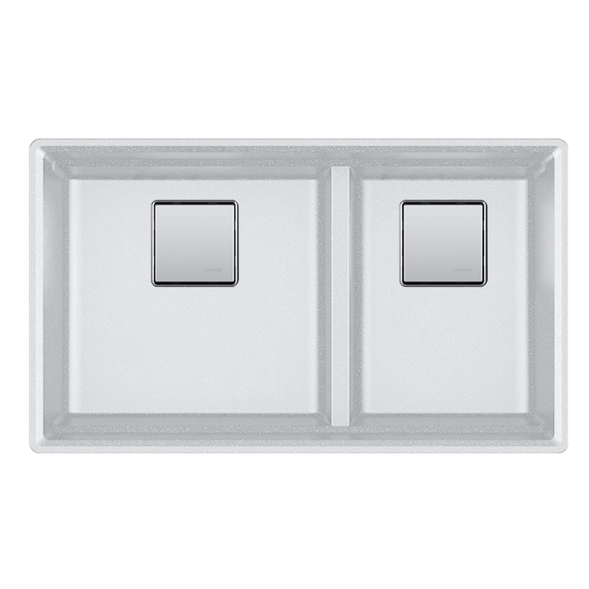 Franke Peak 32,0 pouces. x 18,8 pouces. Évier de cuisine à double bol à double bol en pierre - PKG160LD-SHG-S