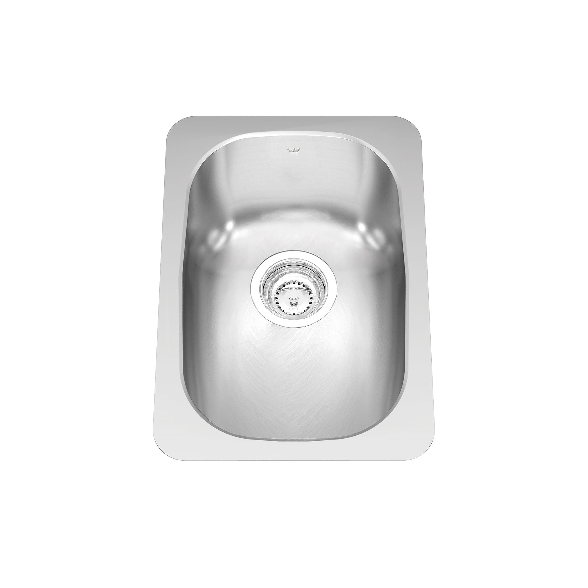 Steel Queen 12,75 pouces LR x 18,1 pouces FB sous-bol simple bol évier en acier inoxydable