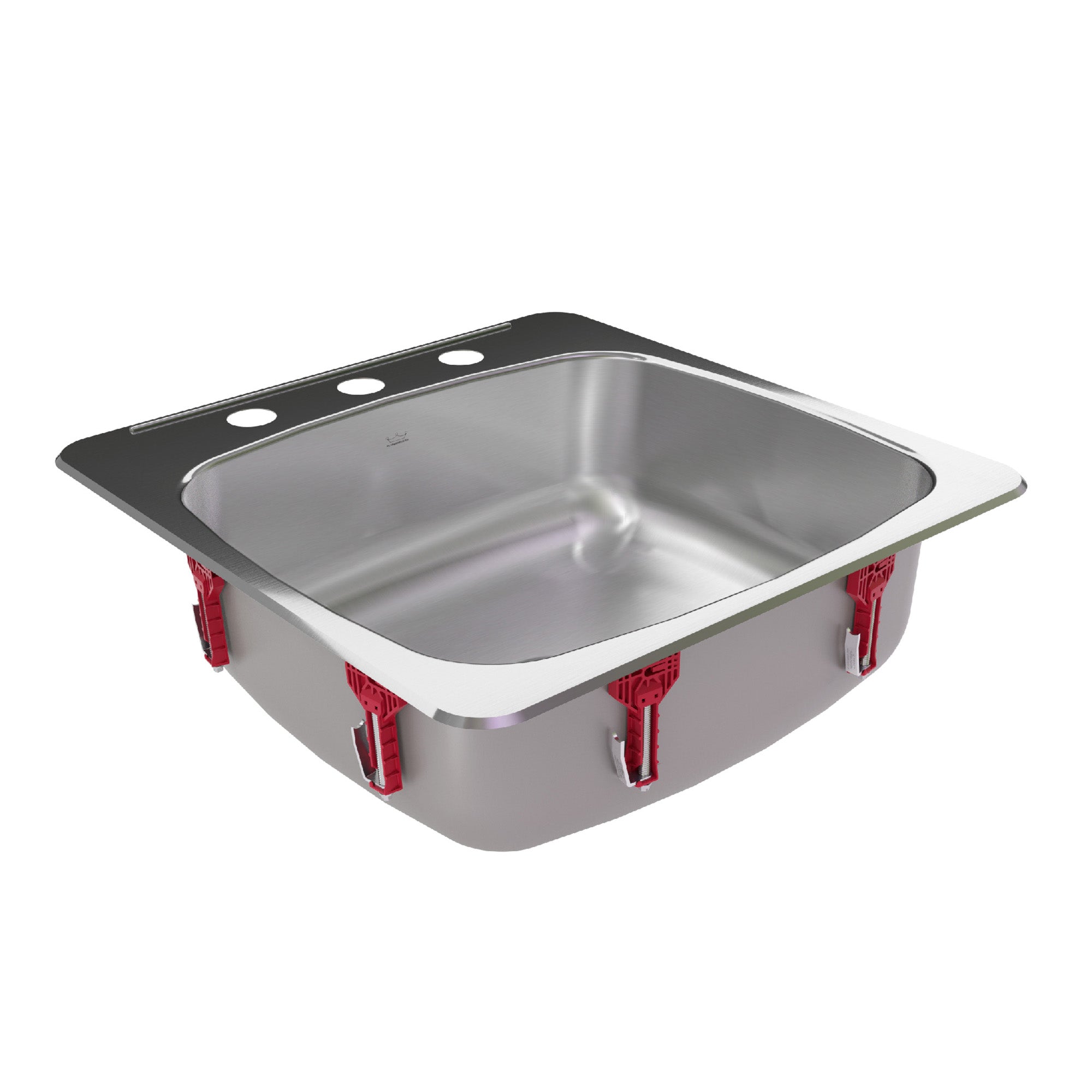 Reginox 20,13 pouces LR x 20,56 pouces FB Drop dans un bol unique à 1 trous en acier inoxydable en acier de cuisine