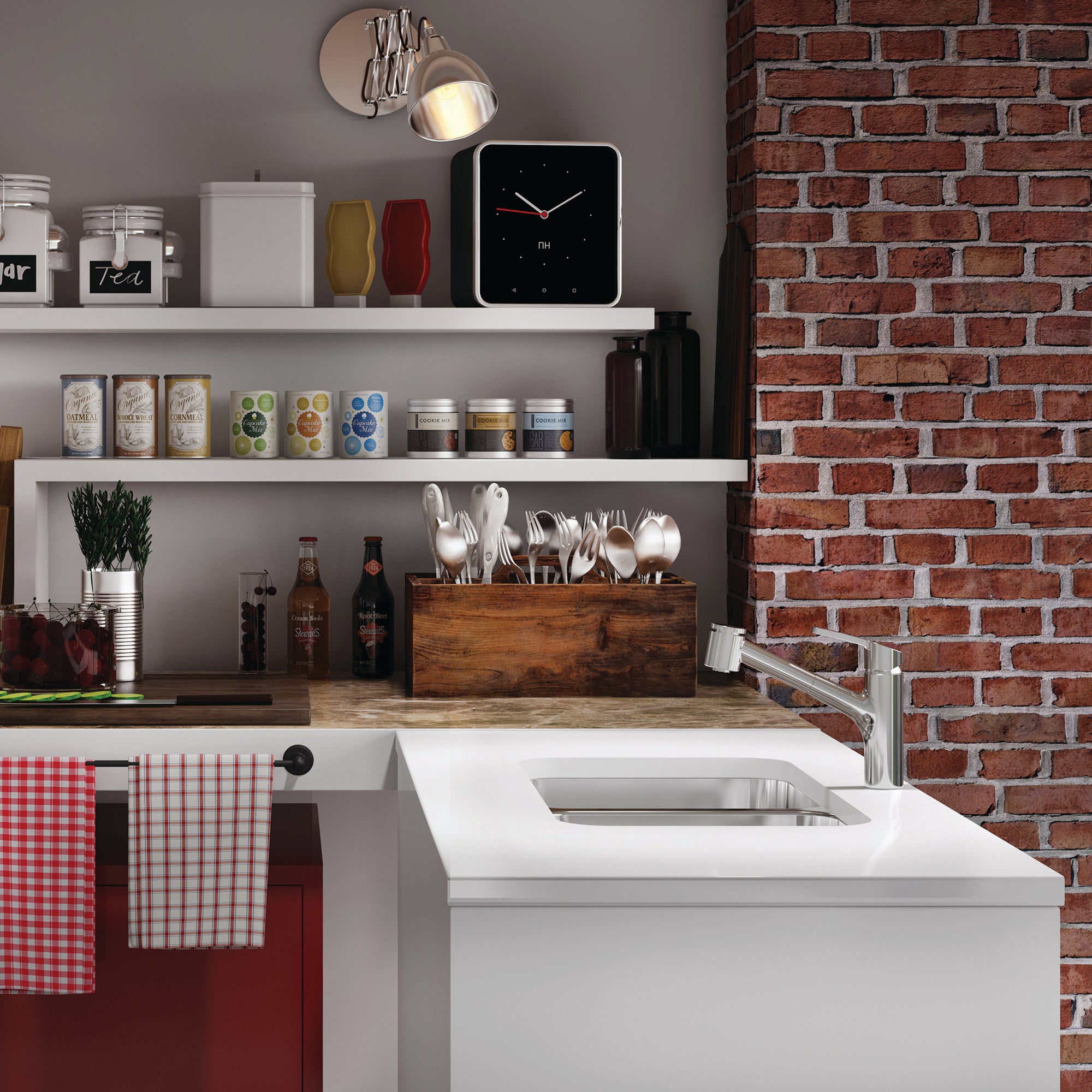 Évier en inox 2 cuvettes Kindred