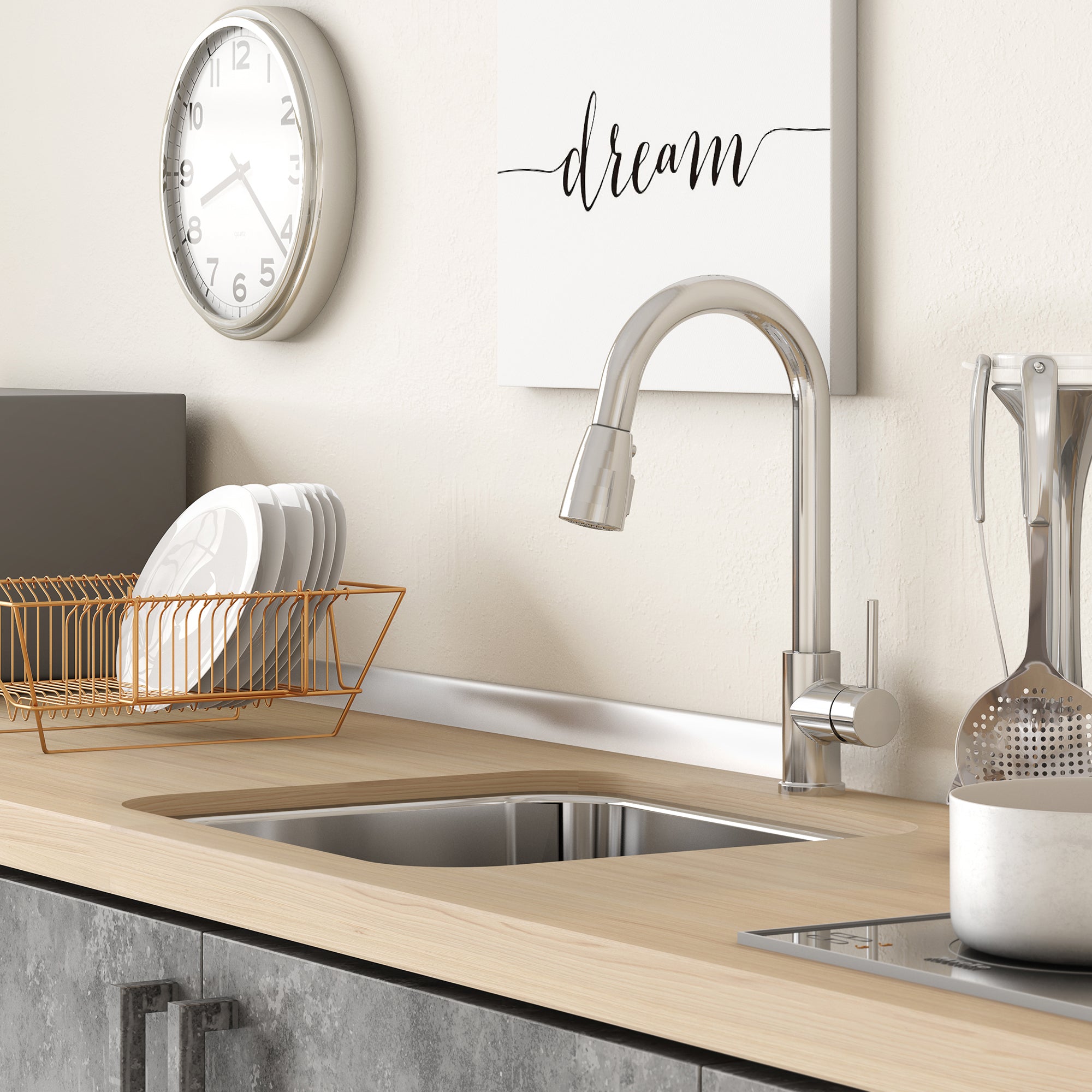 Évier en inox 1 cuvette Kindred