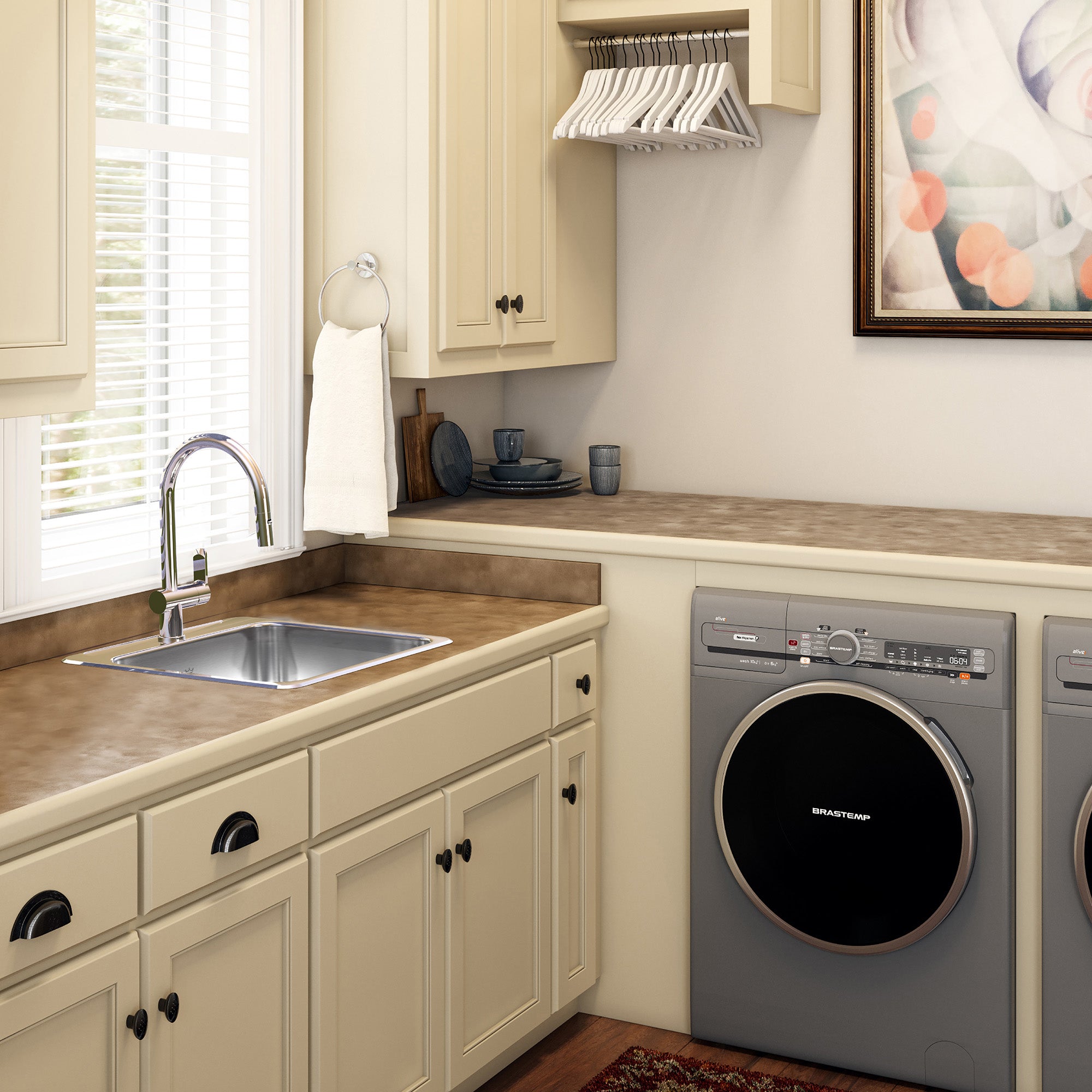 Évier en inox 1 cuvette Kindred