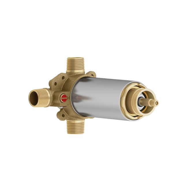 1/2" Type T/P AQUATONIK™ Coaxial Valve and Integrated 2-Way Selector with Protective Cover in Pure Nickel ABS PVS