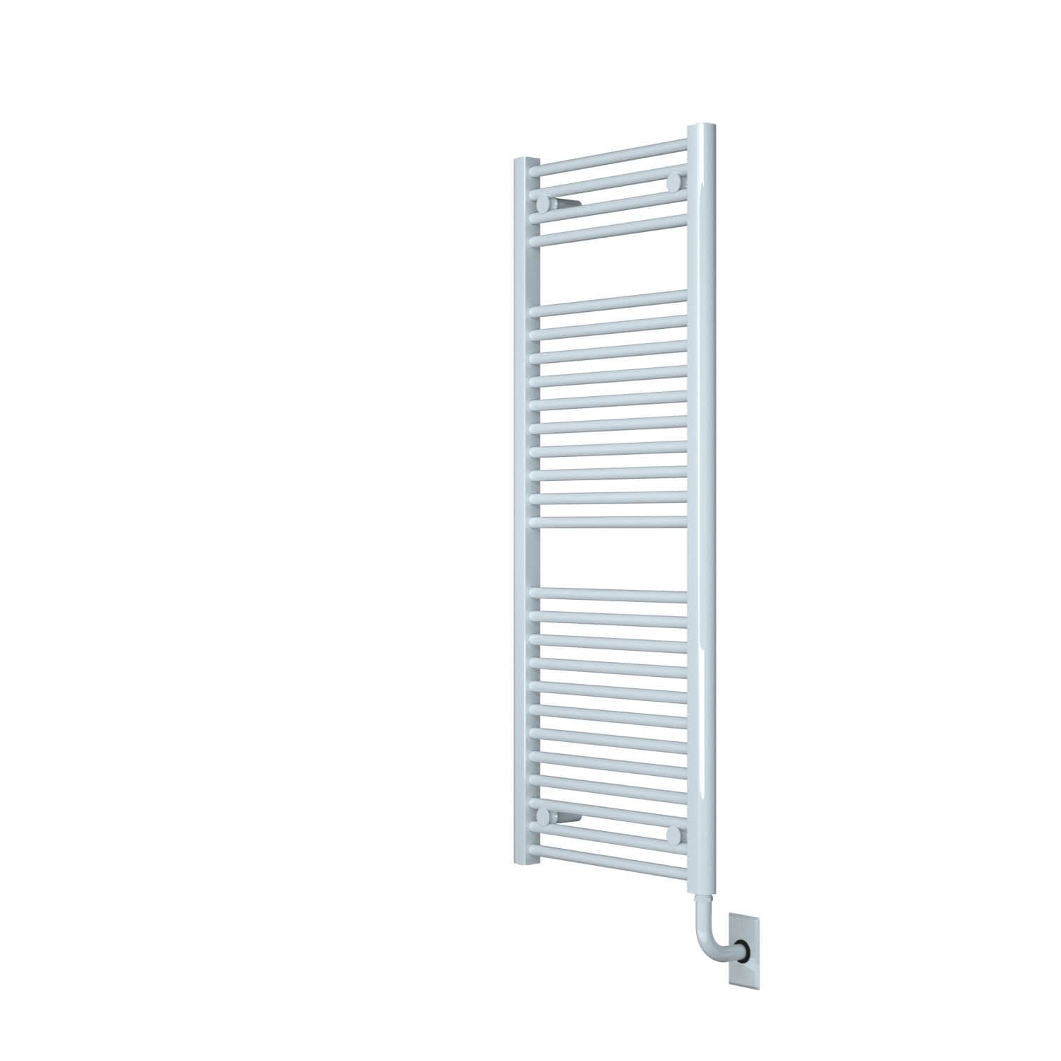 Chauffe-serviettes électrique câblé Savoy 19" x 47,5" - Blanc brillant