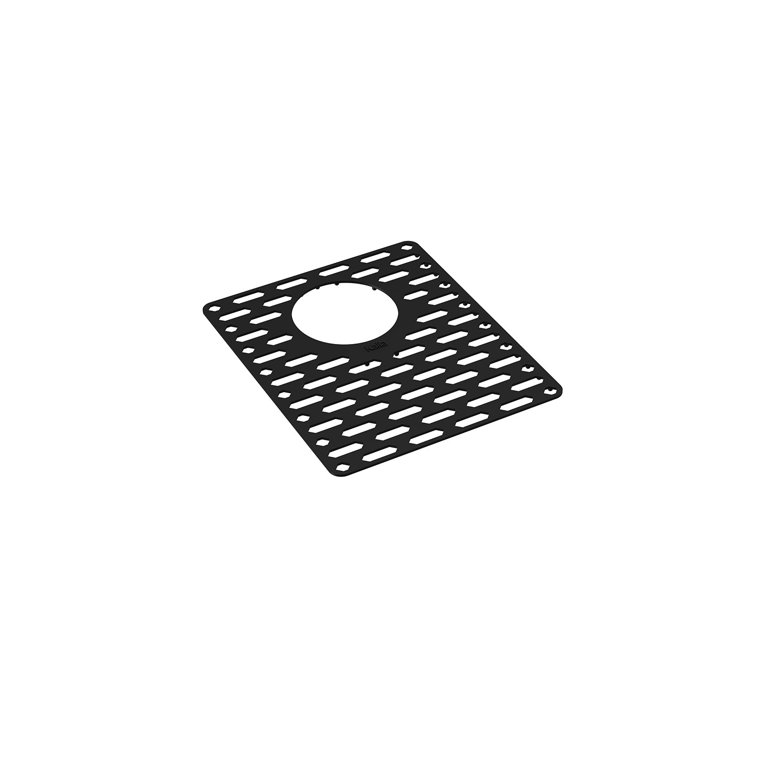 Tapis de fond en Silicone pour Évier Double 31'' - Noir Onyx