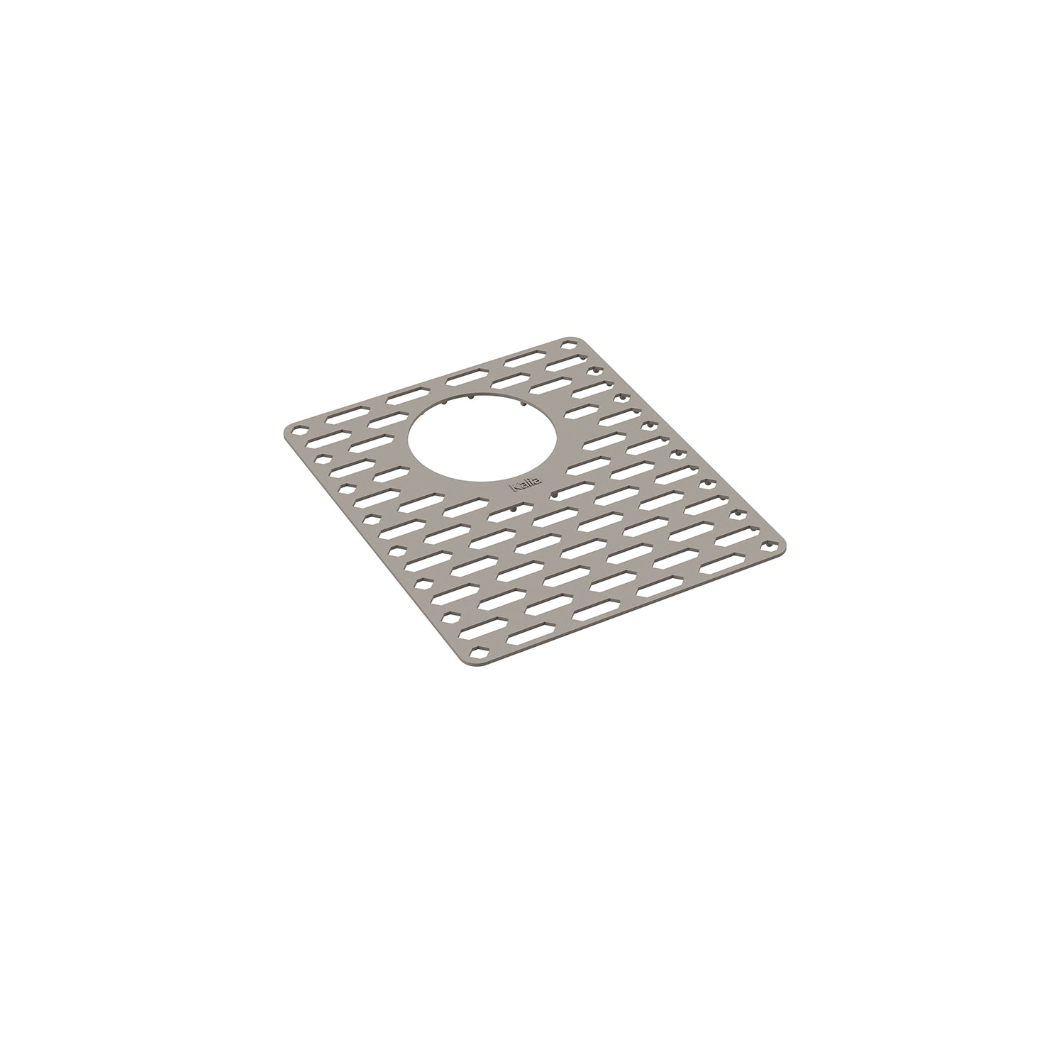 Tapis de fond en Silicone pour Évier Double 31'' - Gris Galet