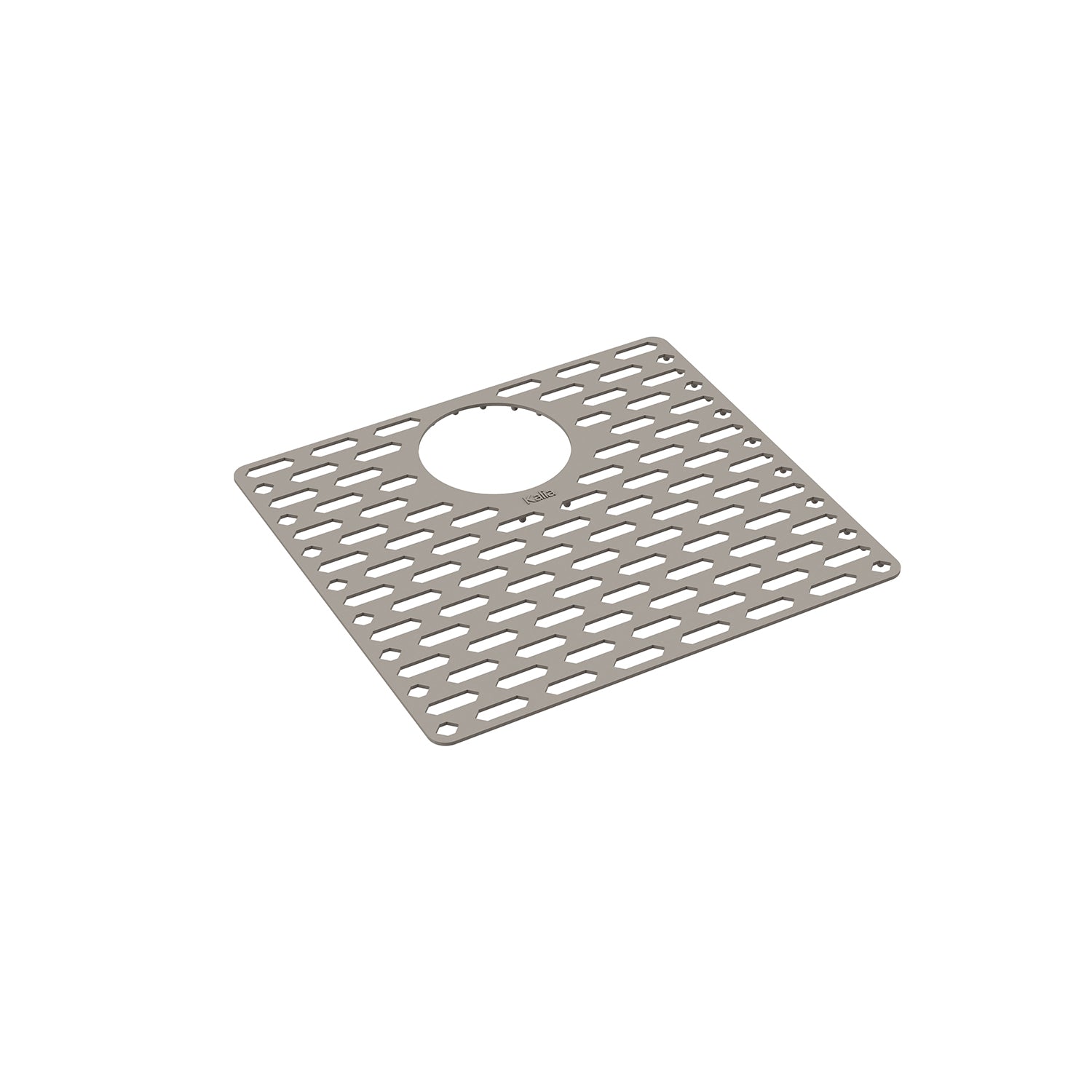 Tapis de fond en Silicone pour Évier 33'' Double 70/30 - Grand Tapis - Gris Galet