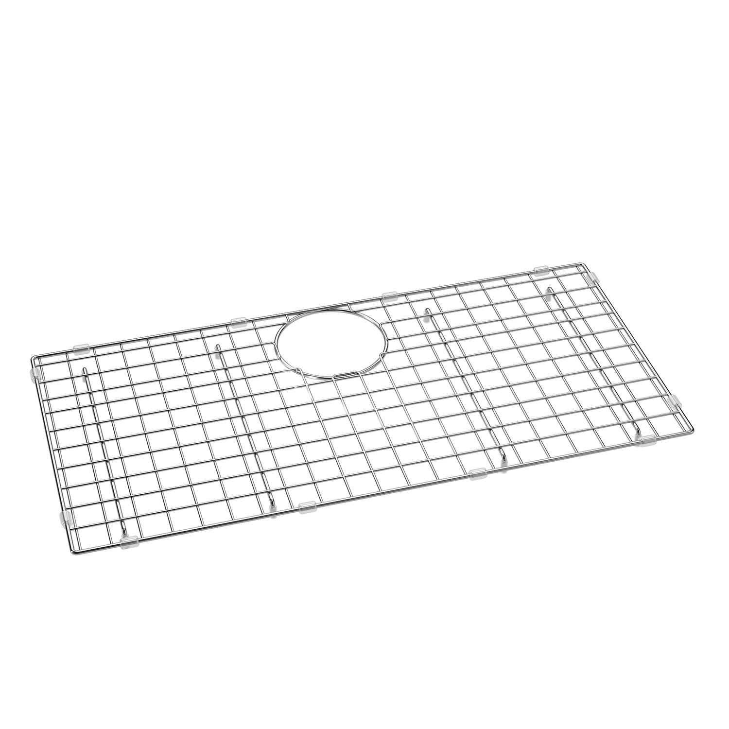 Grille de Fond en Acier Inoxydable pour Évier Simple 33'' Chrome