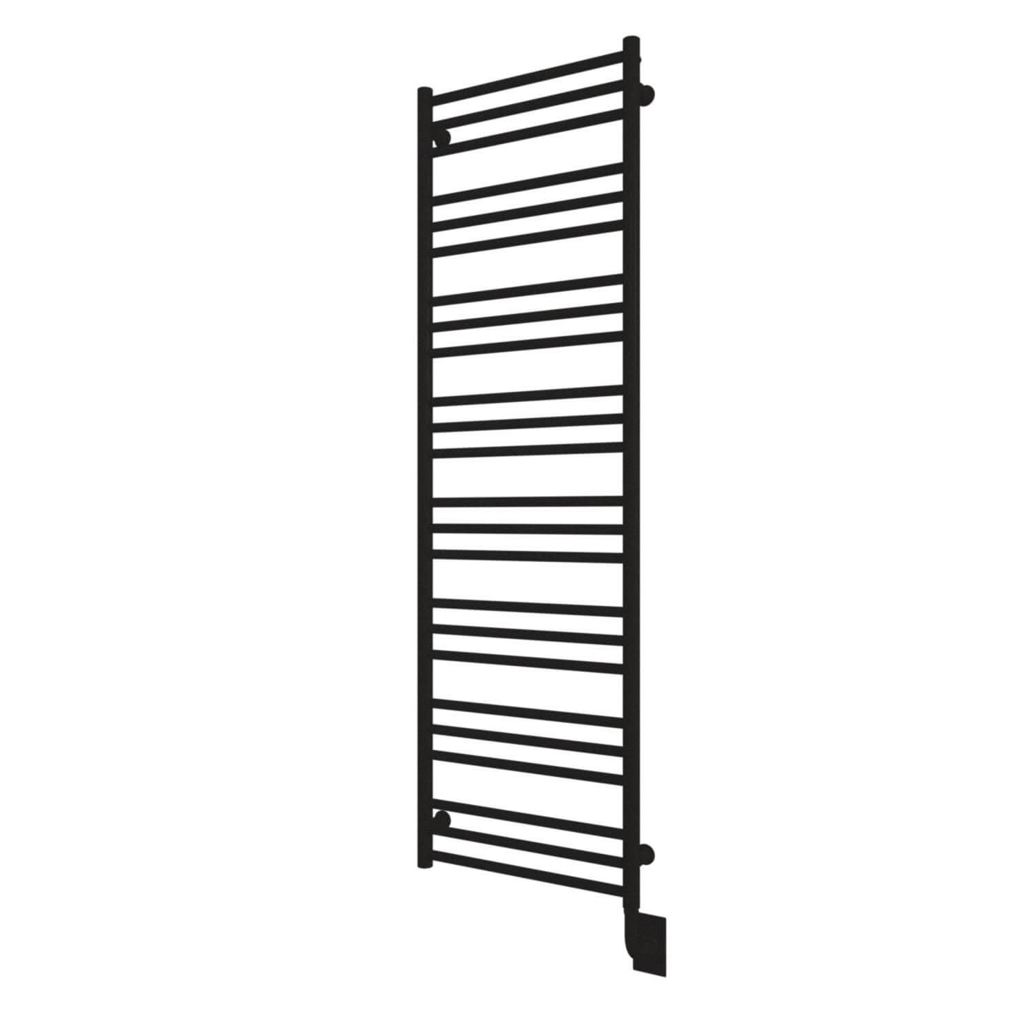Chauffe-serviettes électrique câblé Sorano 19,5" x 64" - Noir mat