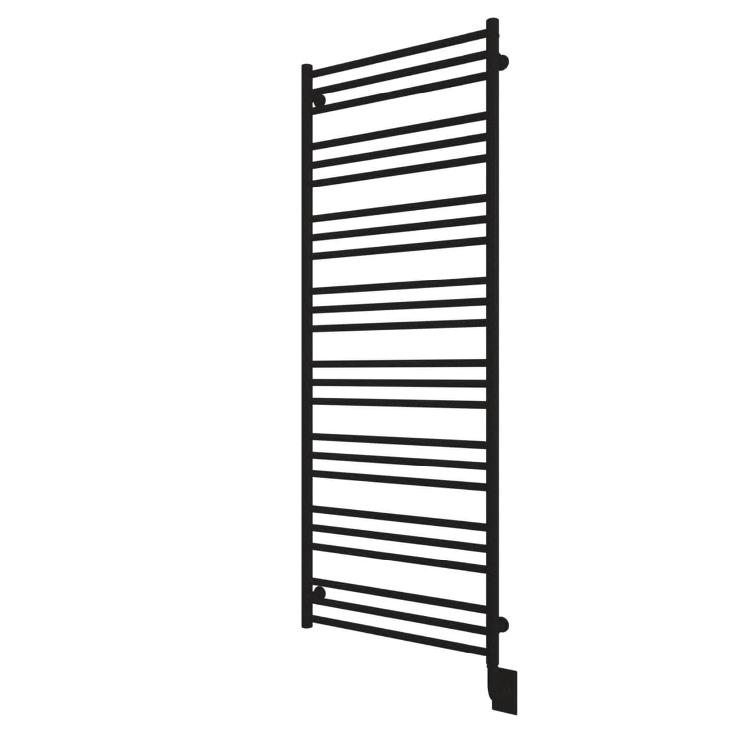 Chauffe-serviettes électrique câblé Sorano 23,5" x 64" - Noir mat
