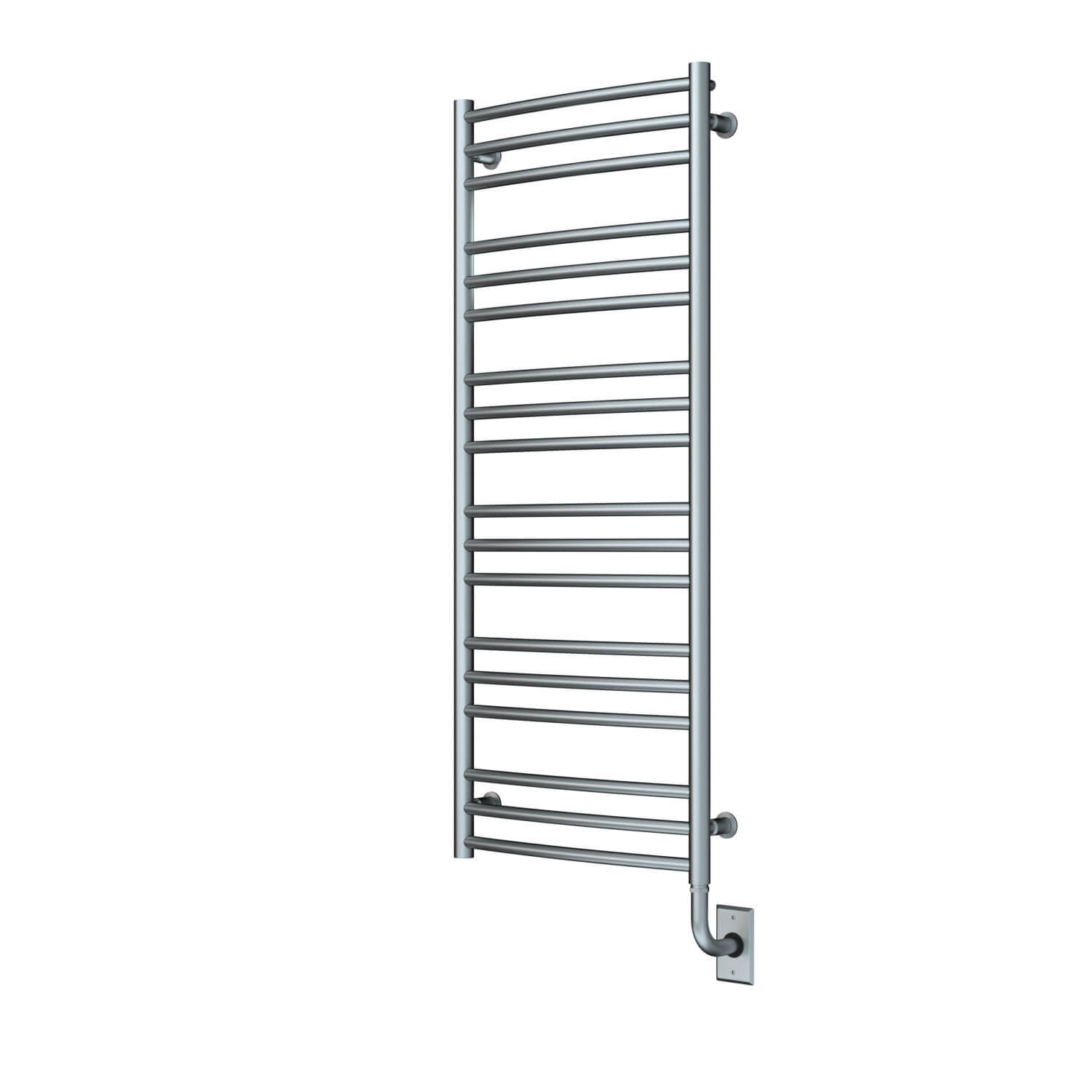 Chauffe-serviettes électrique câblé Laveno 19,5" x 47,5" - Nickel brossé