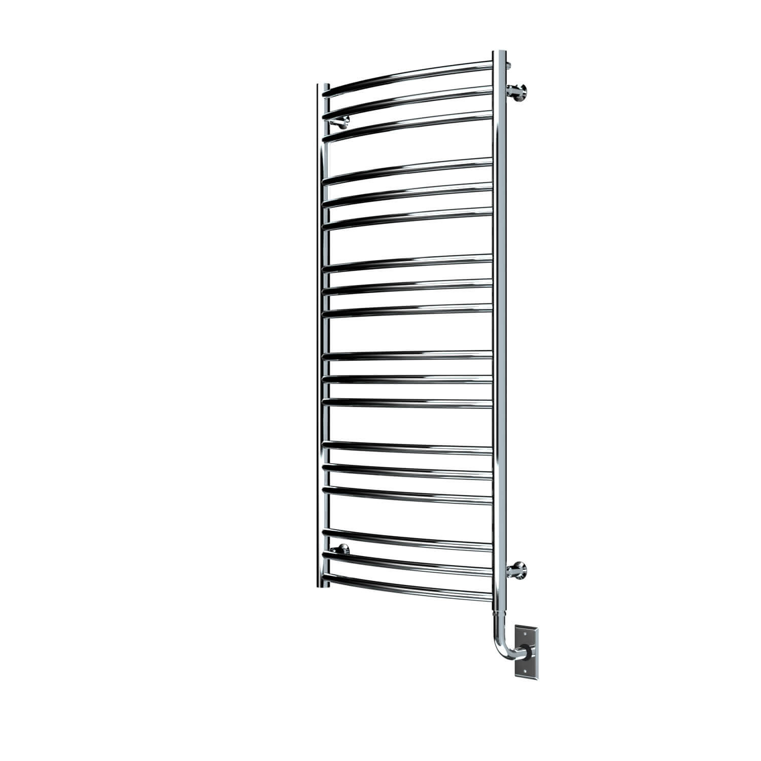 Chauffe-serviettes électrique Laveno 23,5" x 47,5" (59,7 x 121,9 cm) - Chrome