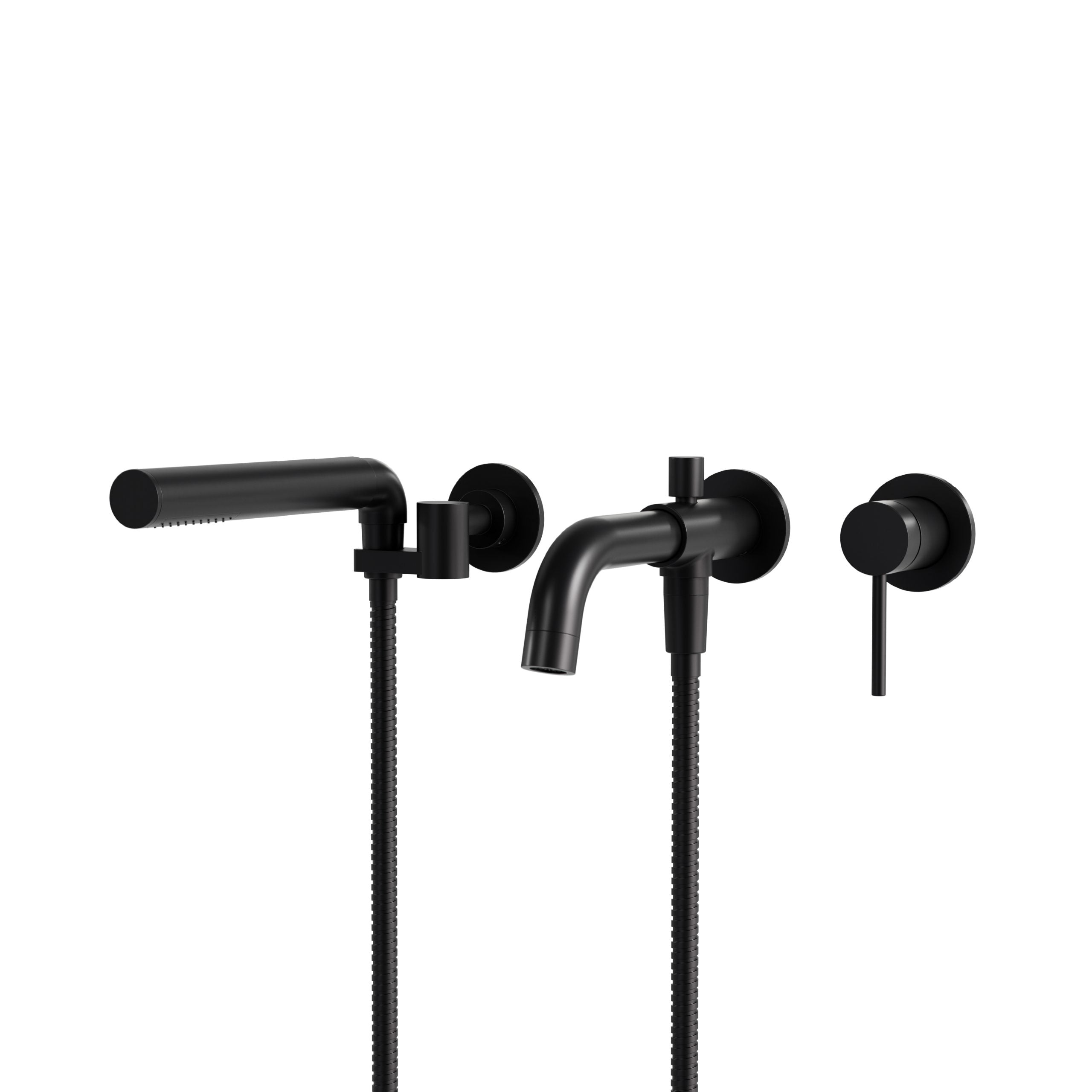 UMIX wall-mounted bath faucet with hand shower