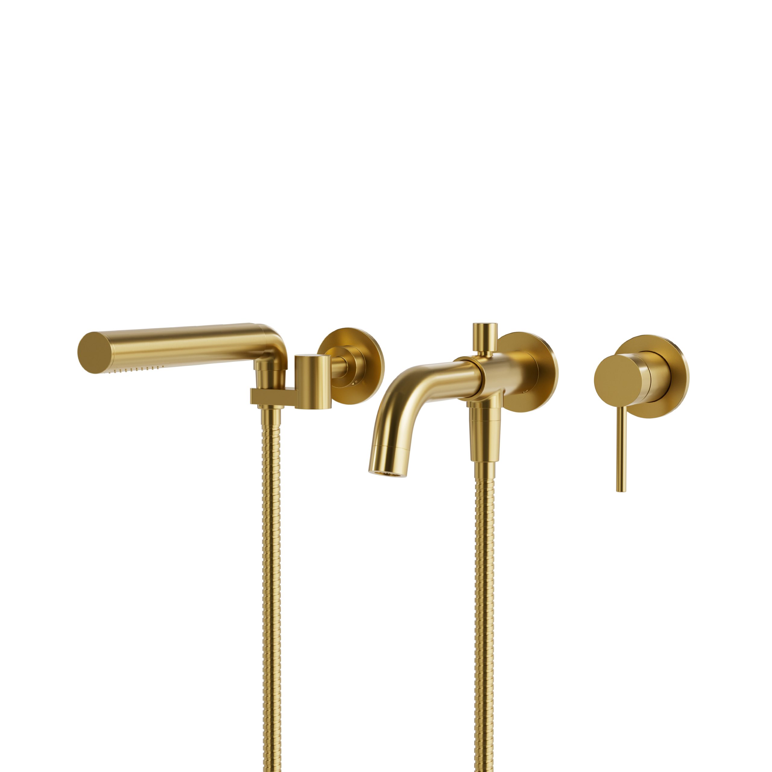 UMIX wall-mounted bath faucet with hand shower