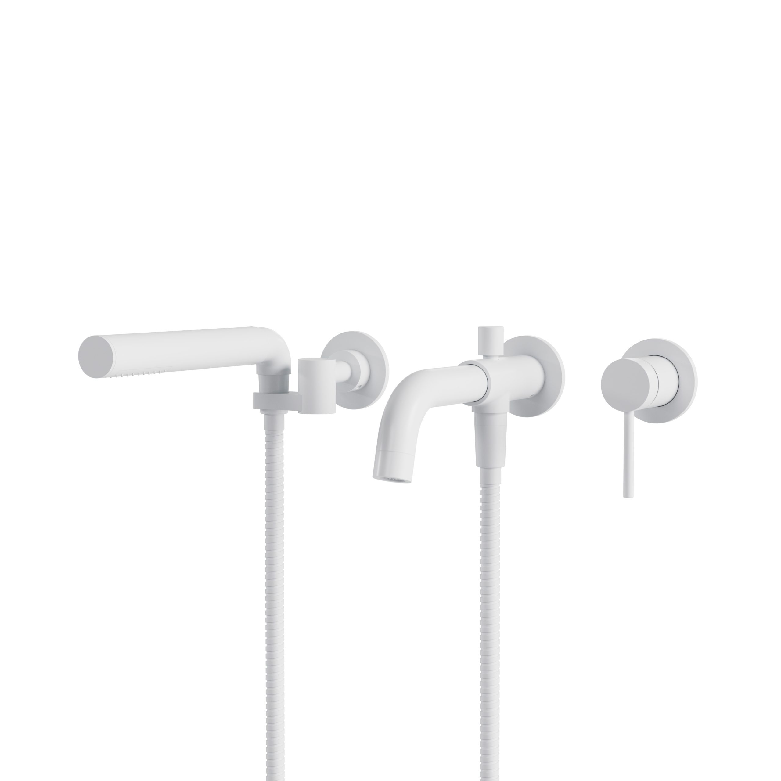 UMIX wall-mounted bath faucet with hand shower