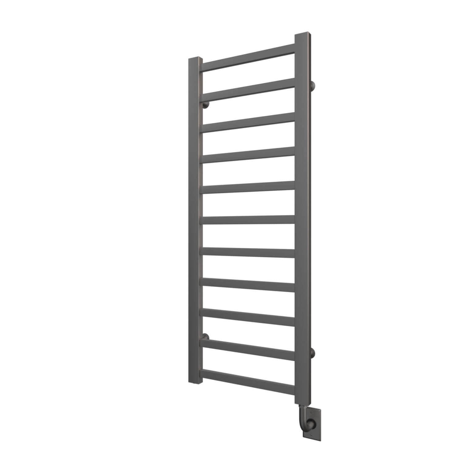 Chauffe-serviettes électrique Milano câblé 19,5" x 50,5" - Nickel brossé