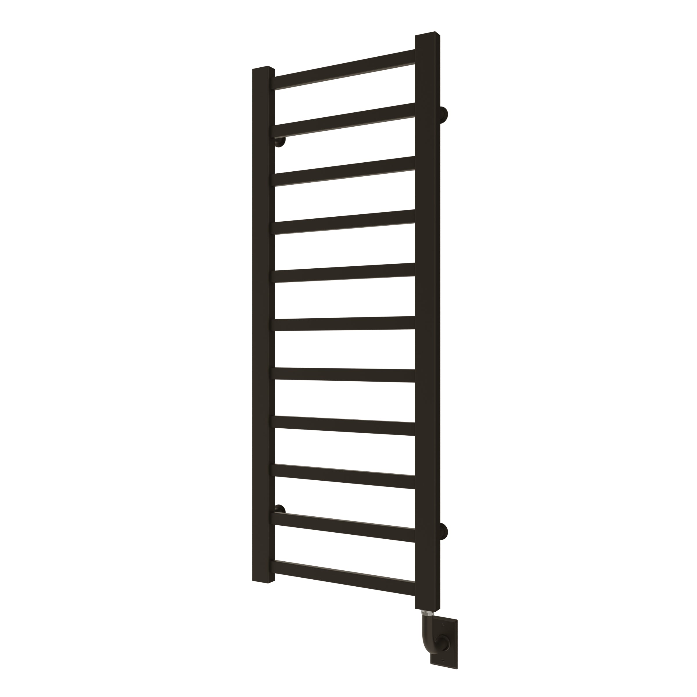 Chauffe-serviettes électrique Milano câblé 19,5" x 50,5" - Noir mat