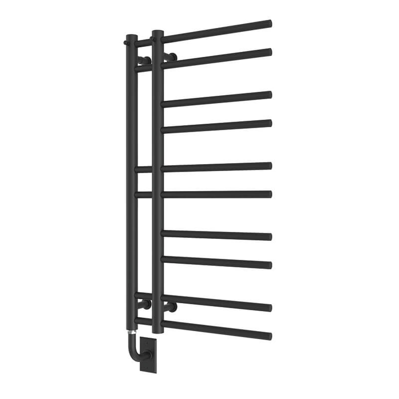 Chauffe-serviettes électrique câblé Ortona 19,5" x 37" - Noir mat