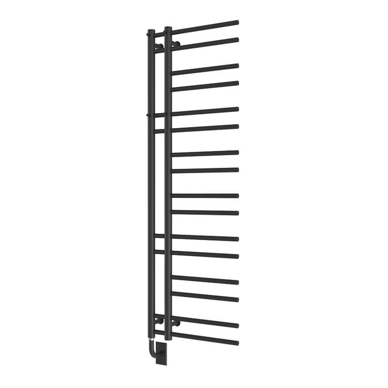 Chauffe-serviettes électrique câblé Ortona 19,5" x 60,5" - Noir mat