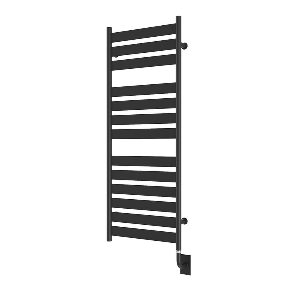 Chauffe-serviettes électrique câblé Romano 19,5" x 51" - Noir mat