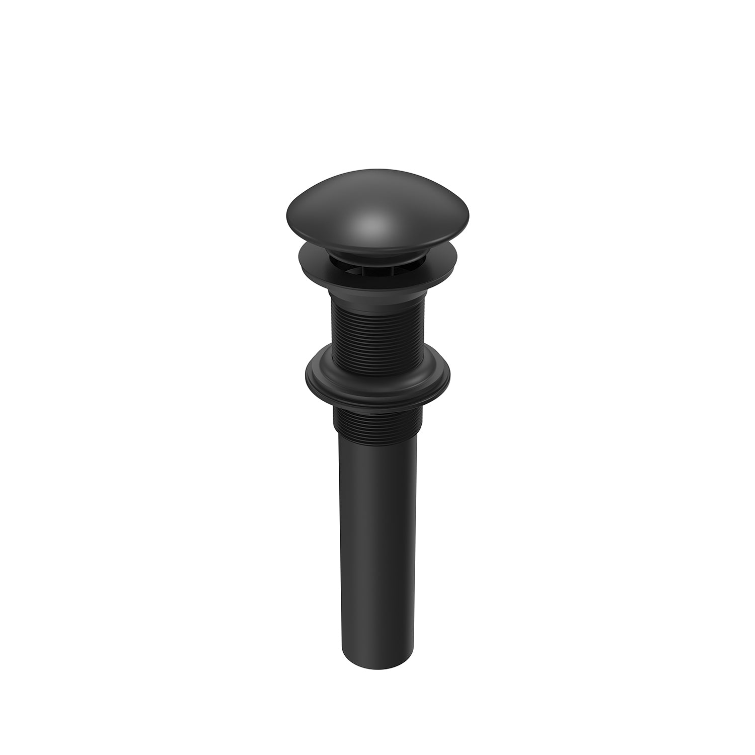 Drain à Pression Sans Trop-Plein Avec Couvercle en Porcelaine Noir Mat
