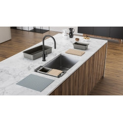 Évier sous plan 1 cuve en acier inoxydable Collection Peak 23" x 18" de Franke