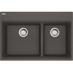 Évier pour encastrer 2 cuves en granite Collection Maris 31" x 20,9" de Franke