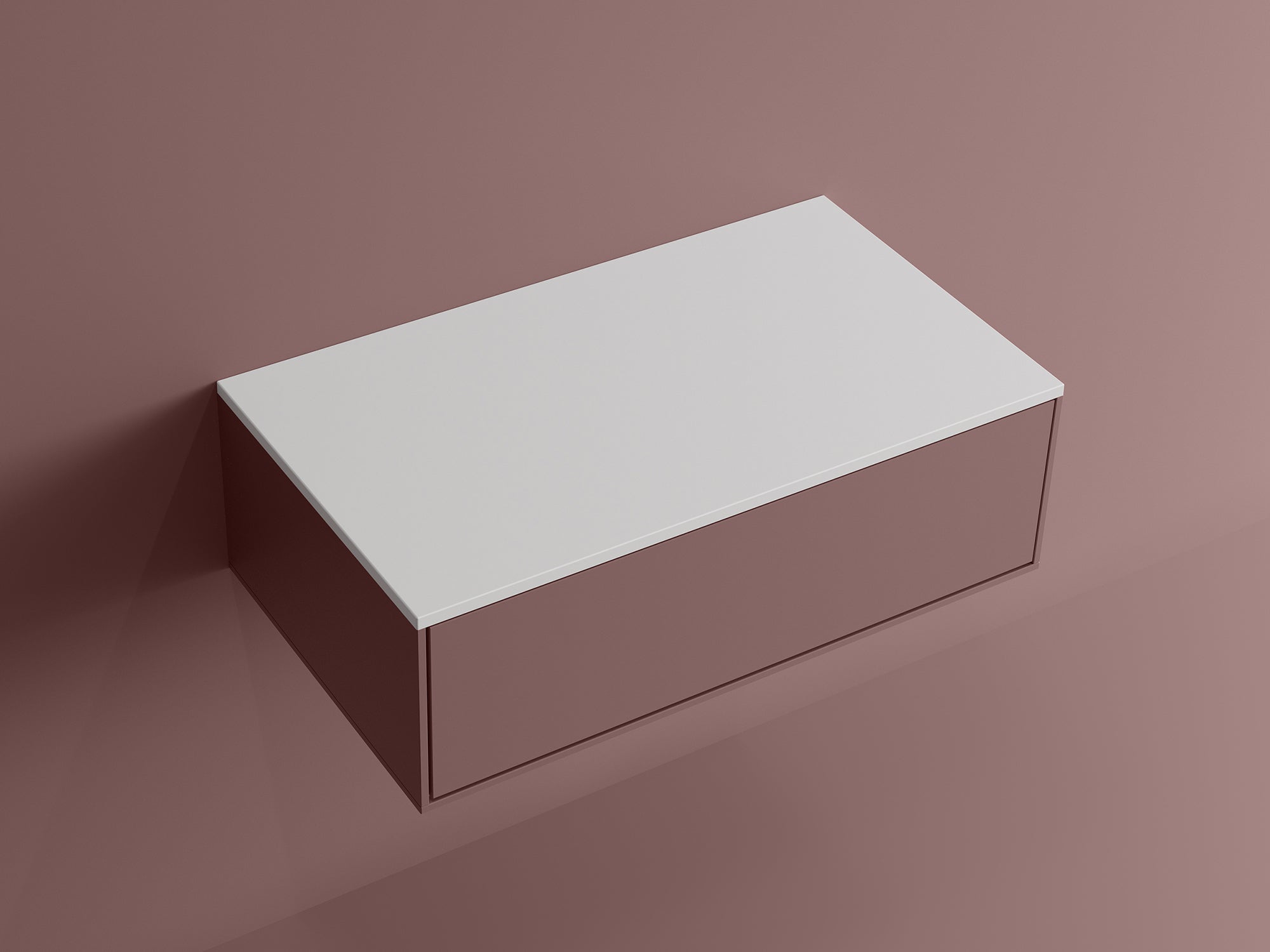 Plan de toilette de 31 po 1/2 po - Blanc mat