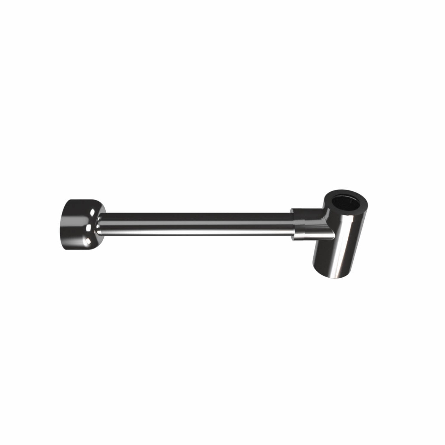 Bonde ronde avec siphon intégré – Chrome