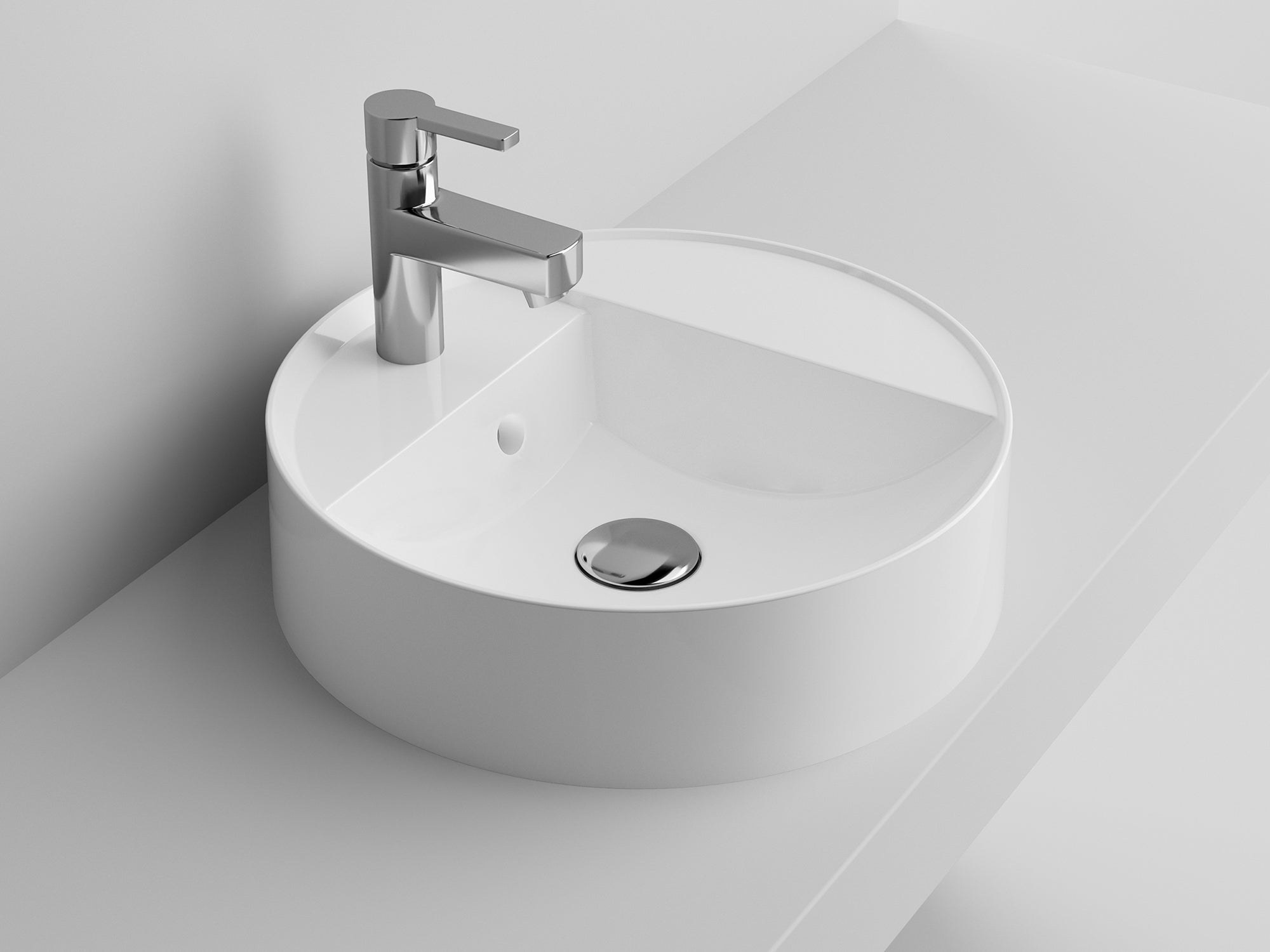 Lavabo Vittorio - Blanc brillant