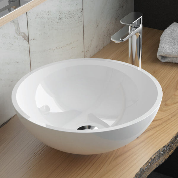 Lavabo-vasque Gabrielli - Blanc mat/Noir mat