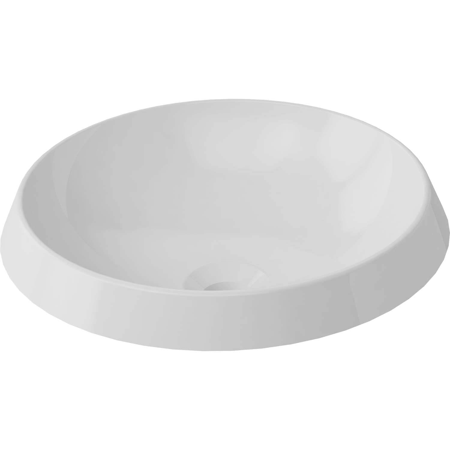Vasque ronde Rossini - Blanc brillant