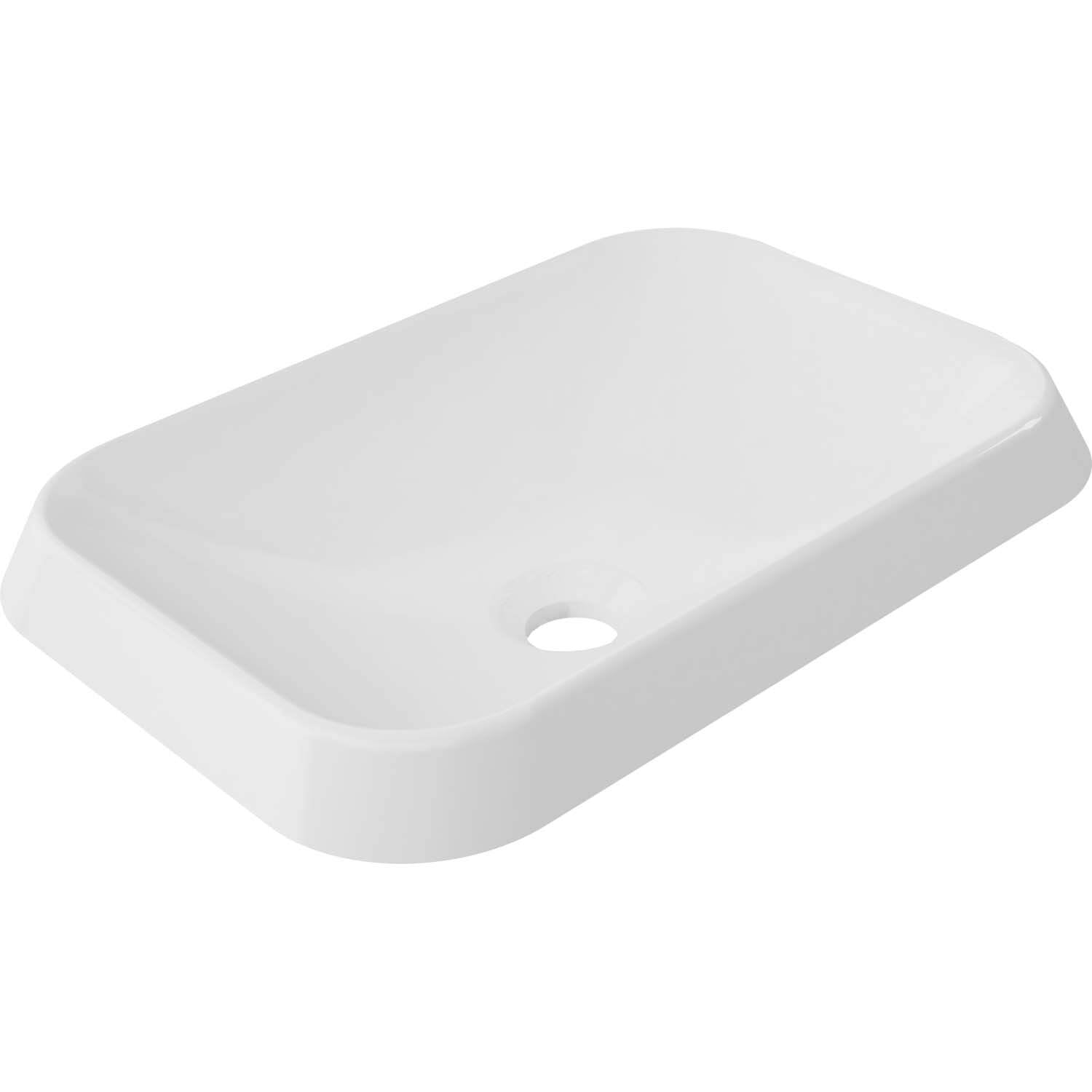 Vasque rectangulaire Rossini - Blanc brillant