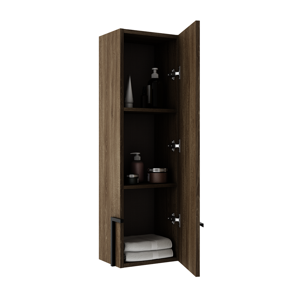 Armoire murale Accent droite - Noyer foncé
