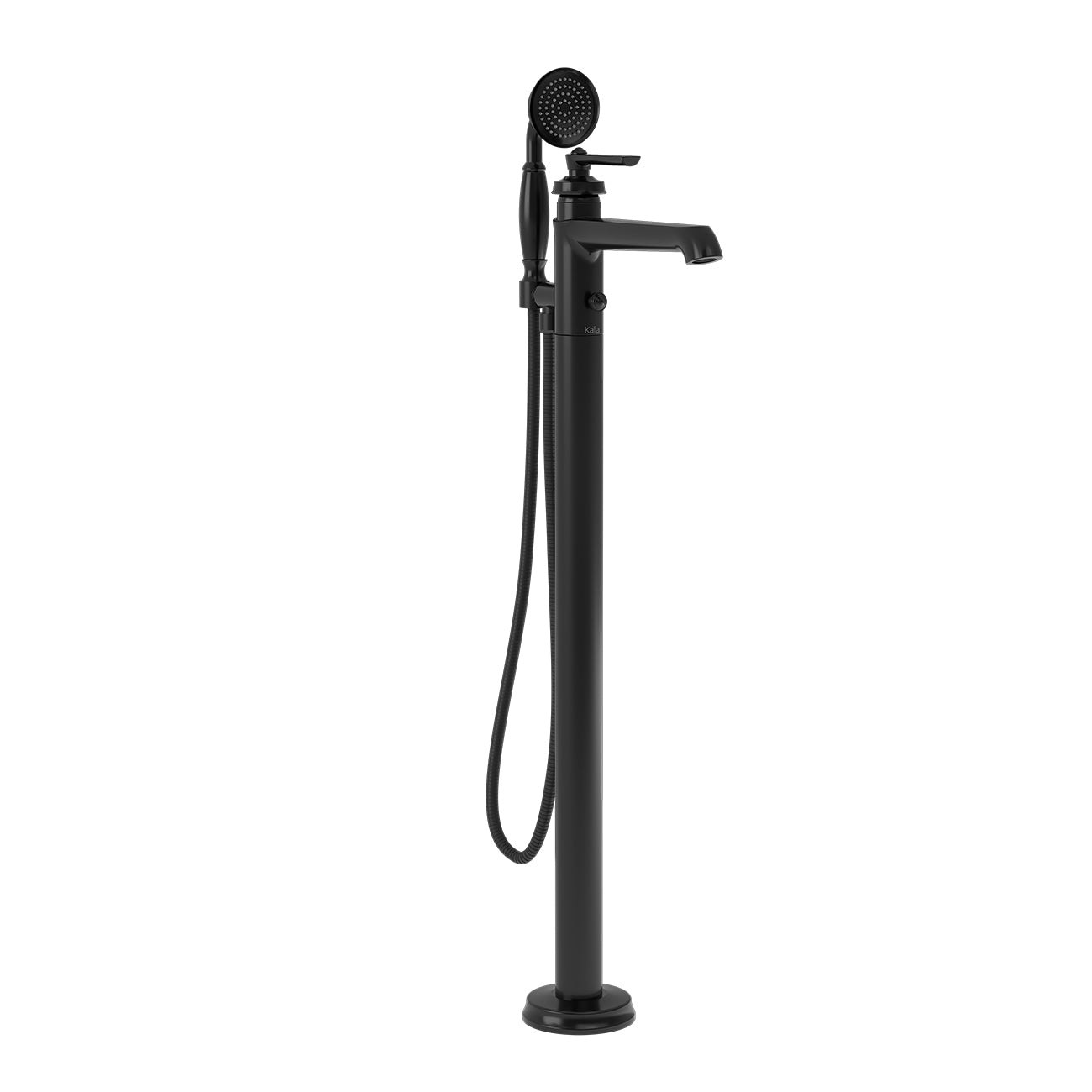 RUSTIK™ Robinet de Plancher pour Baignoire avec Douchette Noir