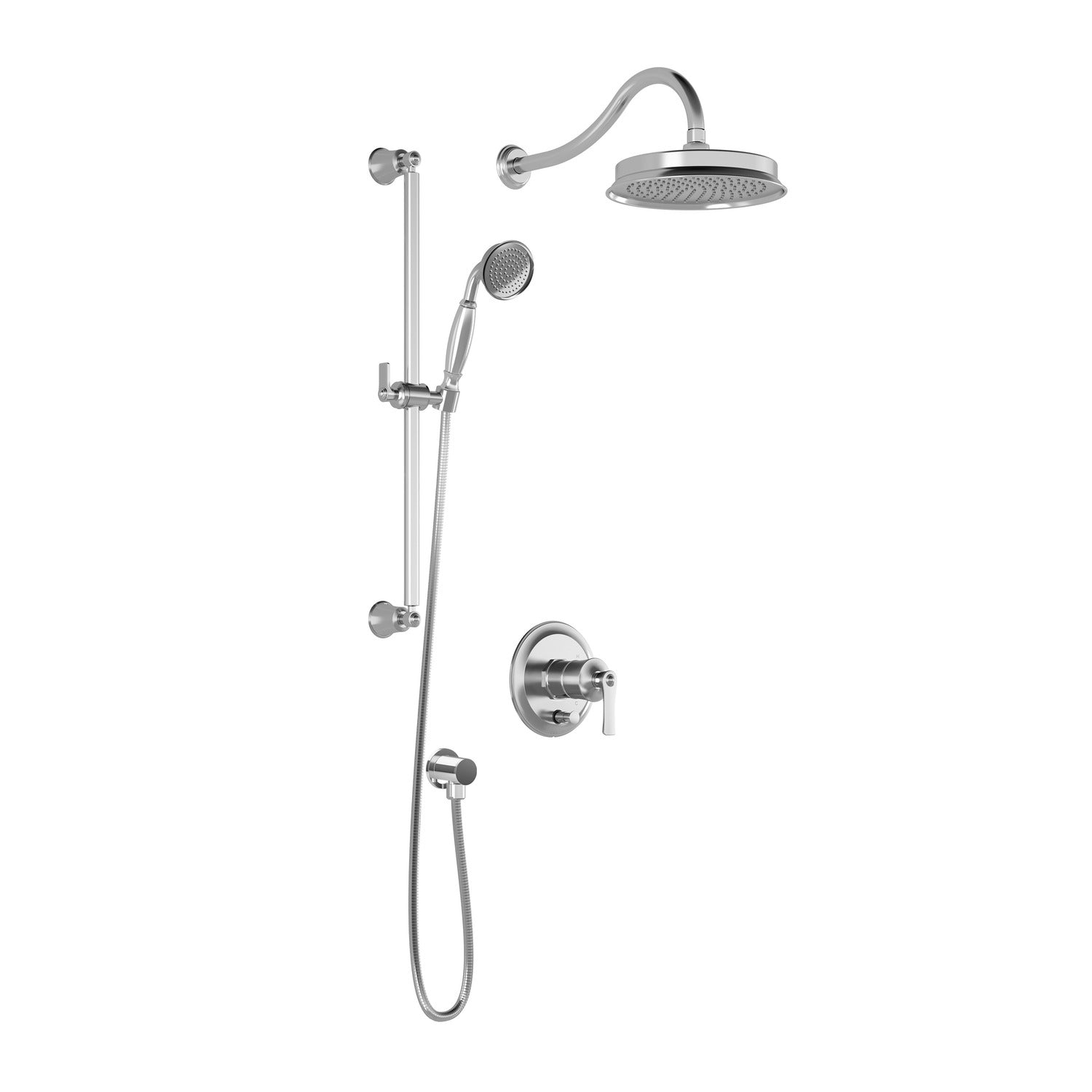 RUSTIK™ PB4 : Système de Douche à Pression Équilibrée Chrome