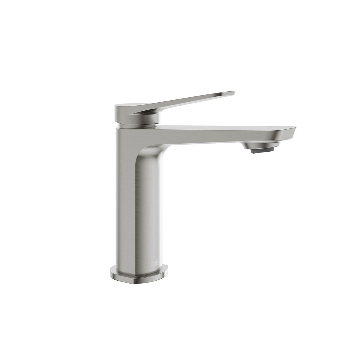 MOROKA™ Robinet Monotrou de Lavabo Sans Drain Nickel Pur PVS