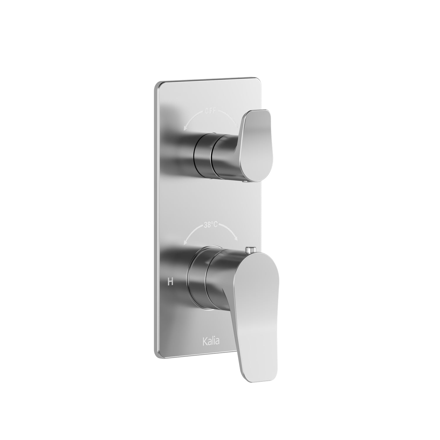 MOROKA™ Valve 1/2'' de Type T/P AQUATONIK™ avec Sélecteur Intégré 3 Voies et Finition Ronde Chrome