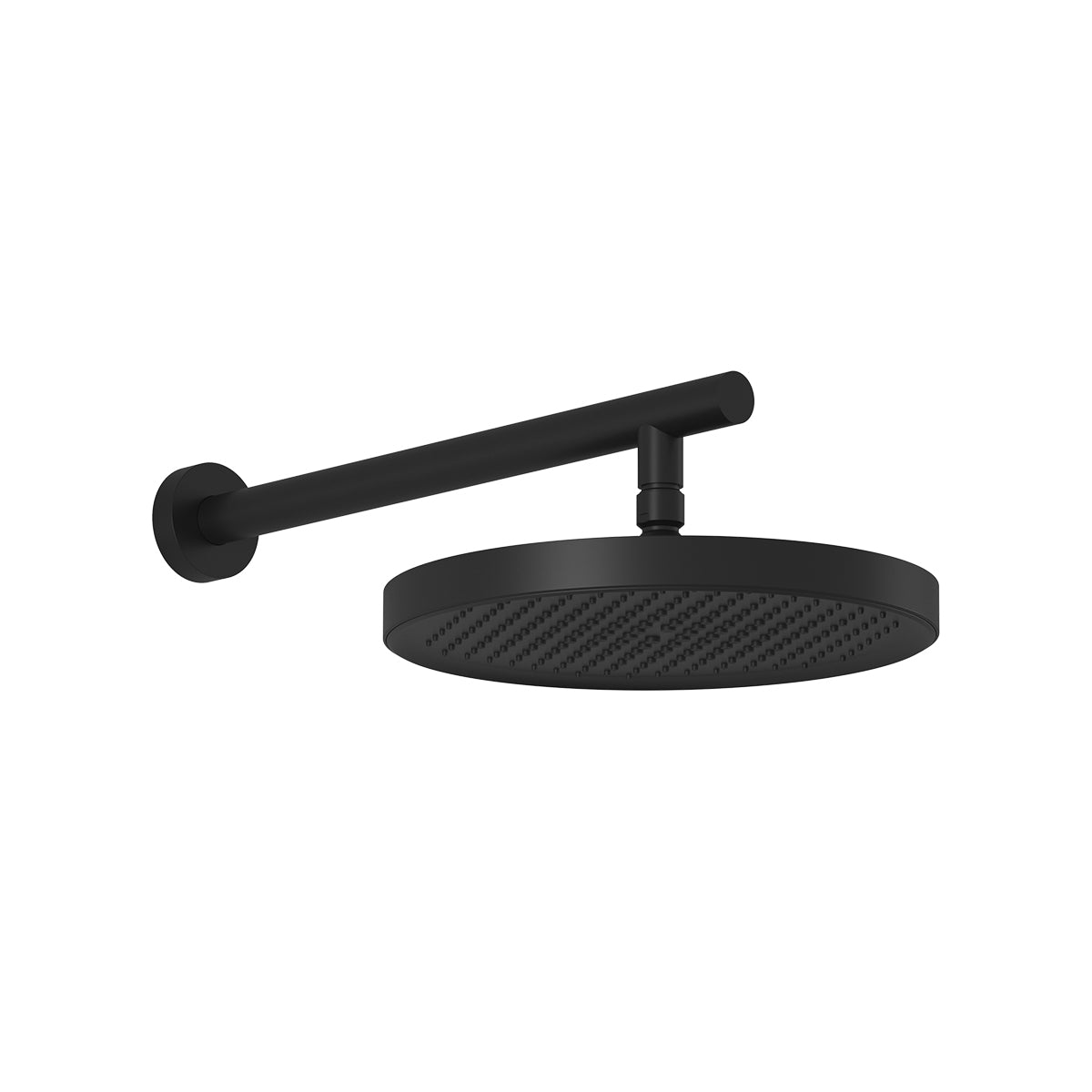 MOROKA™ PLUS Tête de Pluie Ronde de 300mm (11 13/16'') avec Bras Mural 90 Degrees Noir Mat