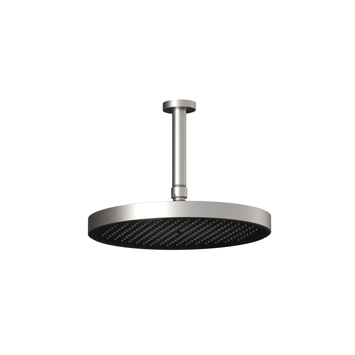 MOROKA™ PLUS Tête de Pluie Ronde de 300mm (11 13/16'') avec Bras Vertical au Plafond Nickel Pur