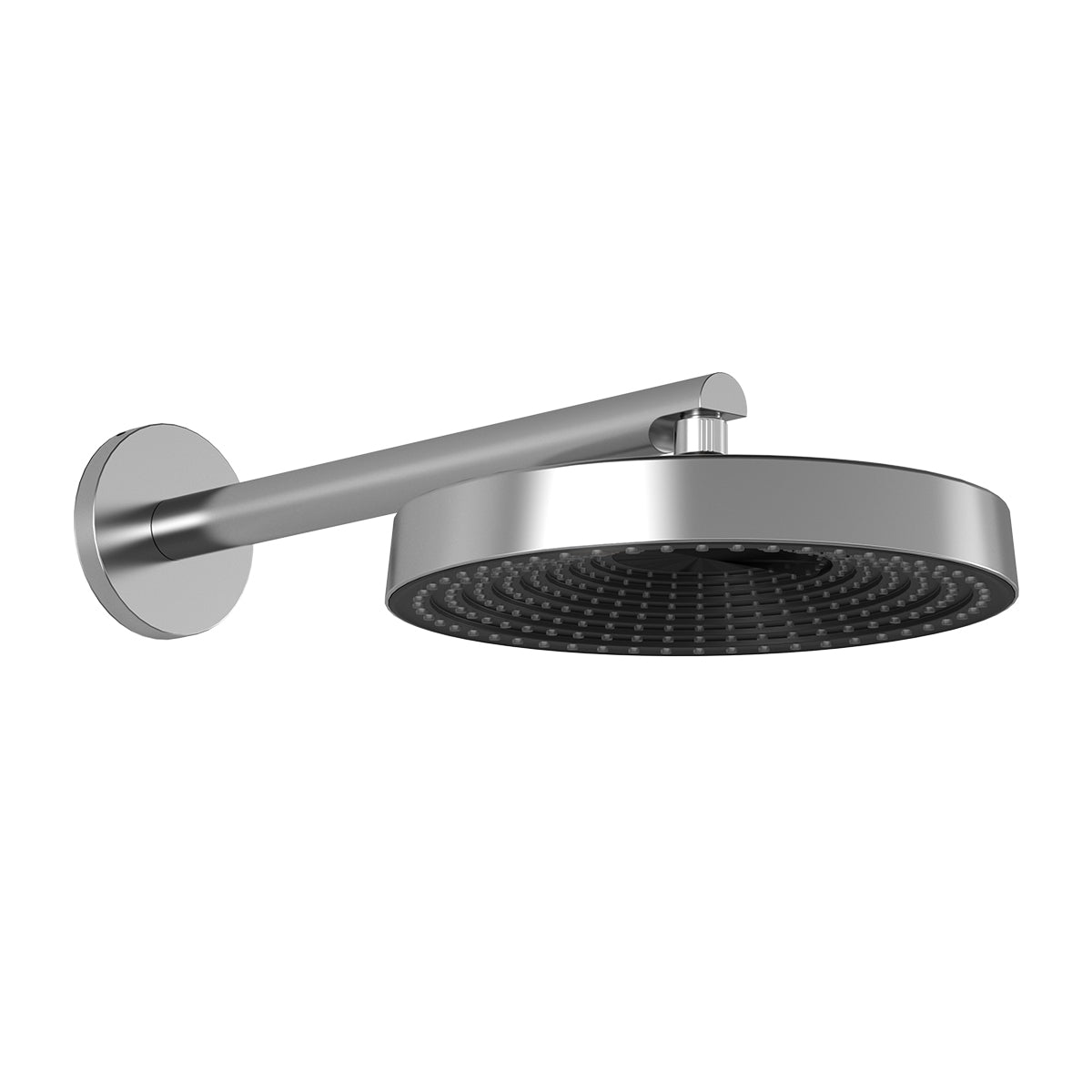 MOROKA™ PREMIA Tête de Pluie Ronde de 300mm (11 13/16'') avec Bras Mural 90 Degrees Chrome