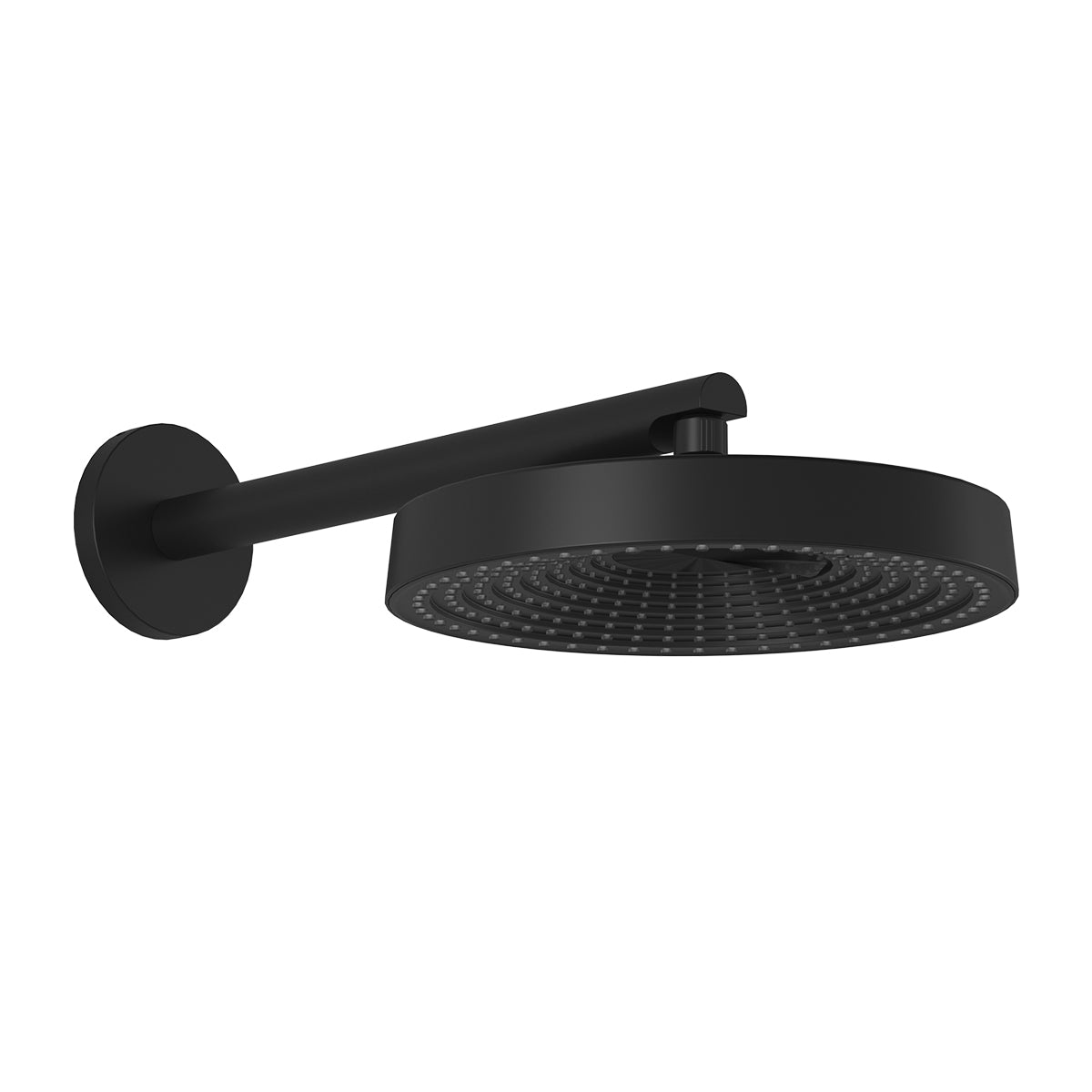 MOROKA™ PREMIA Tête de Pluie Ronde de 300mm (11 13/16'') avec Bras Mural 90 Degrees Noir Mat